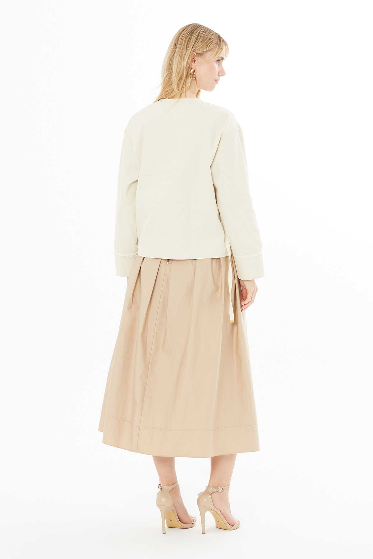 Beli Büzgülü Ceket