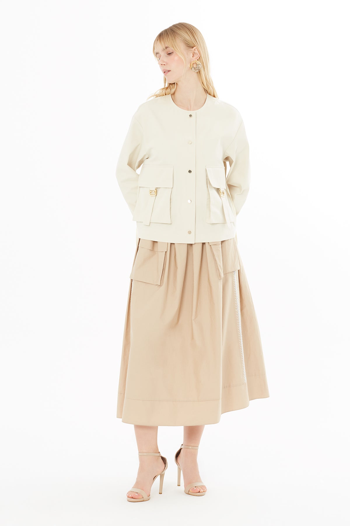 Beli Büzgülü Ceket