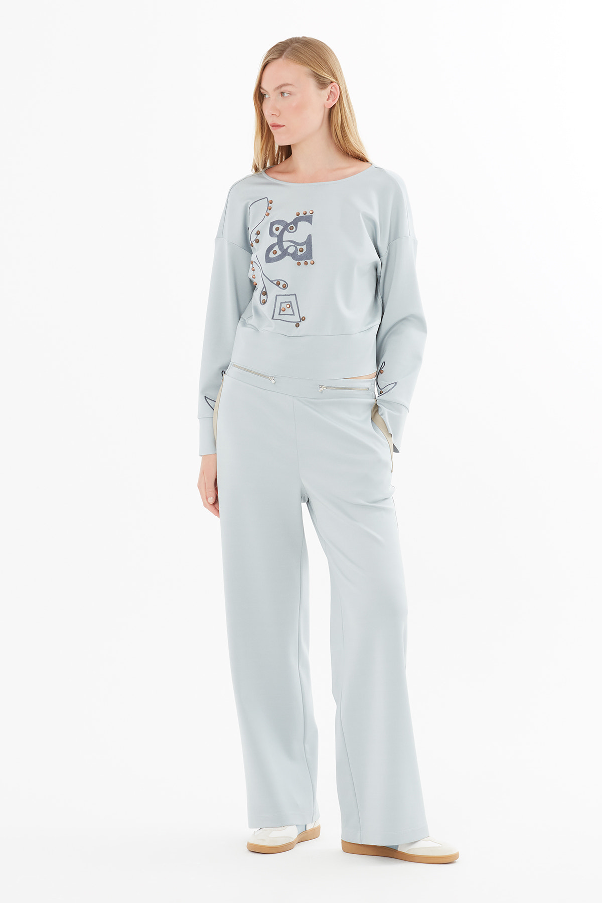 Fermuar Detaylı Eşofman Altı