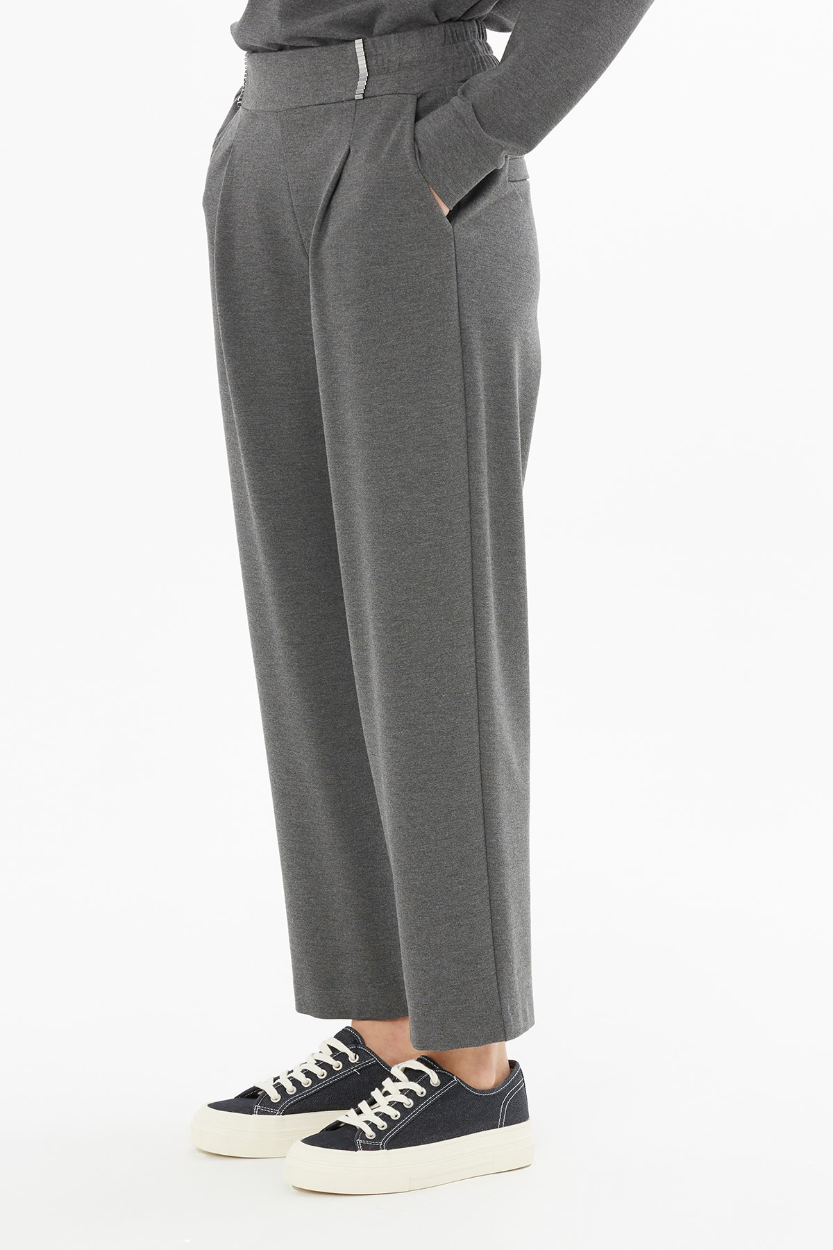 İşleme Detaylı Bileği Lastikli Eşofman Altı