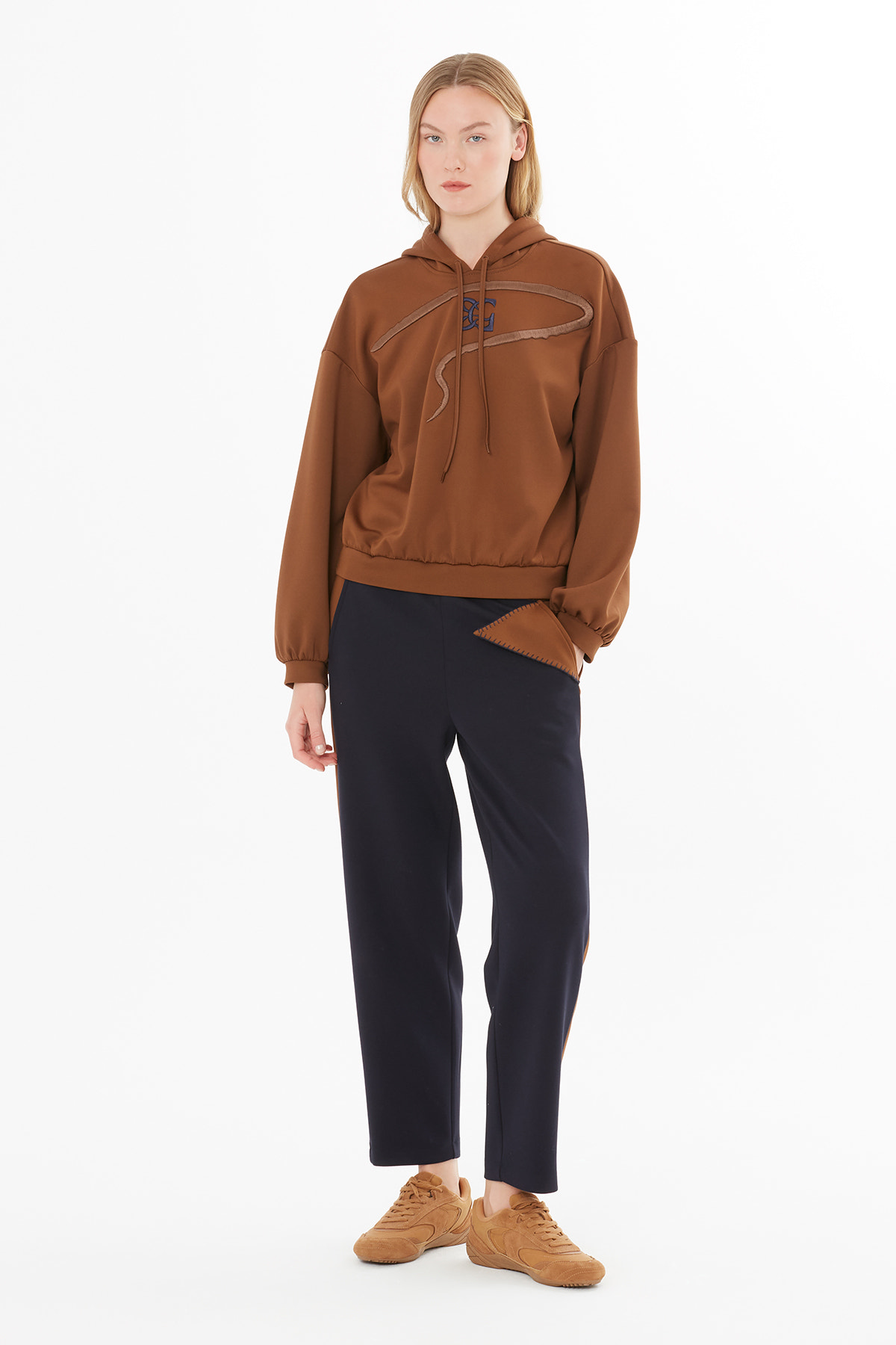 G Logolu Nakışlı Sweatshirt