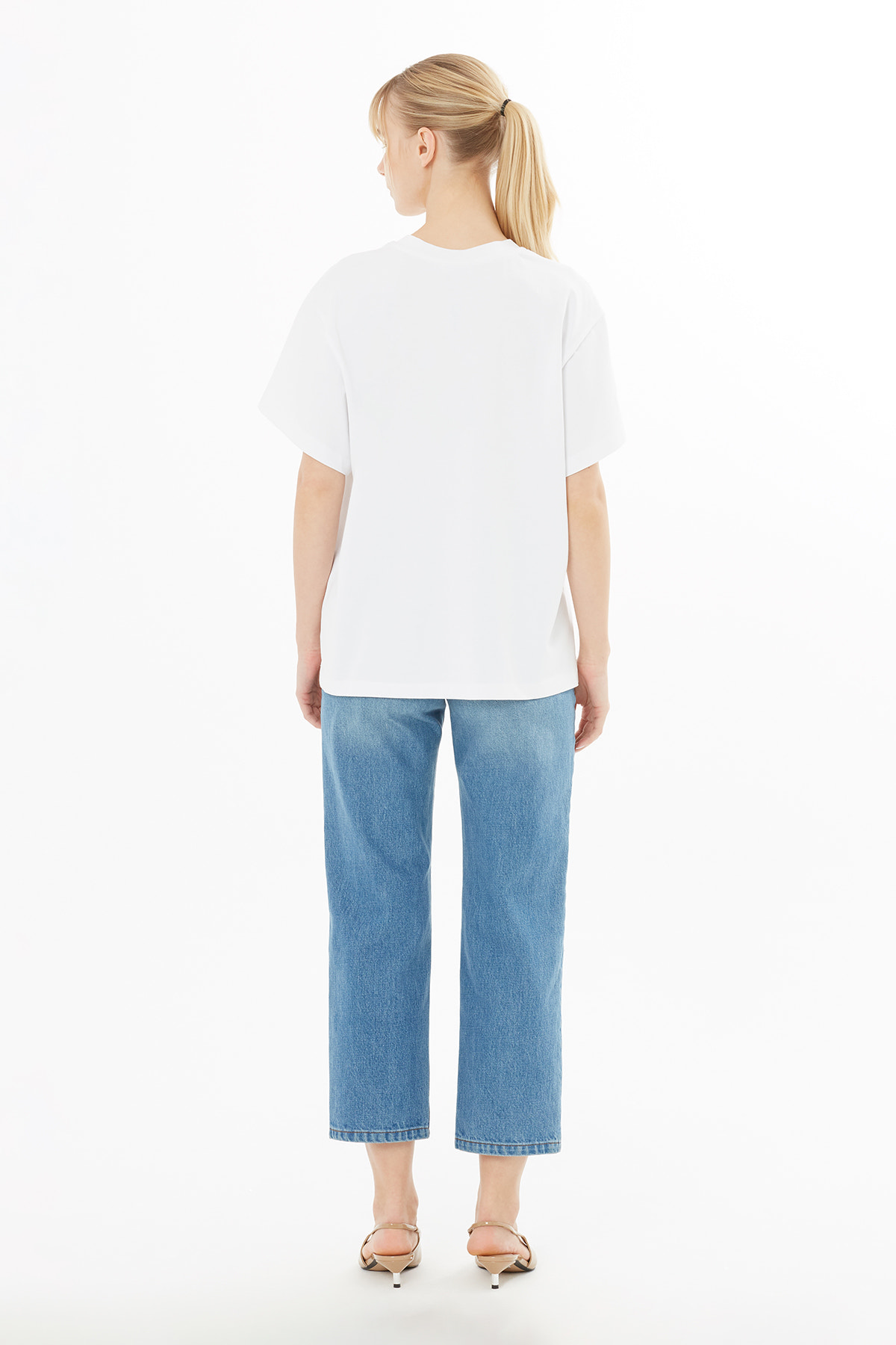 Simli Nakışlı T-shirt