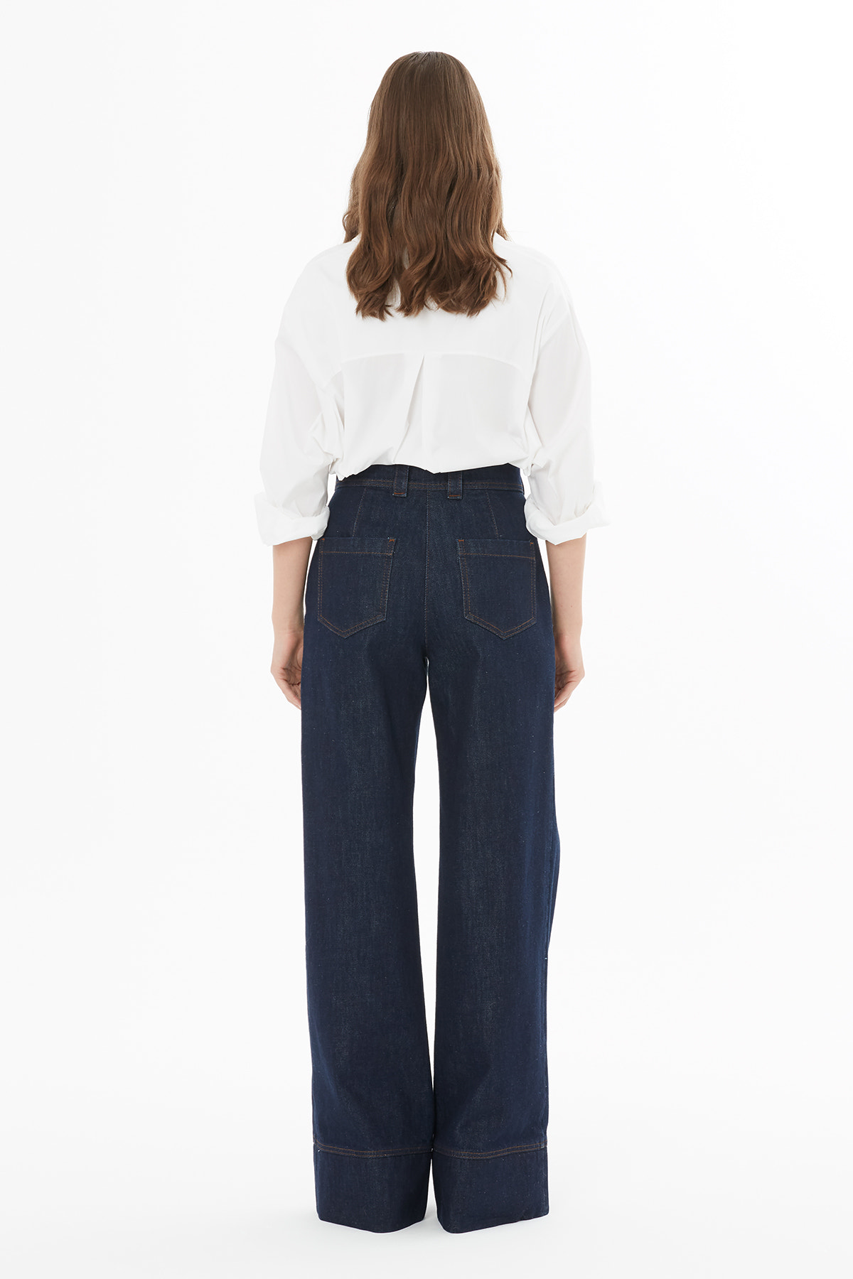 Boru paça Denim Pantolon