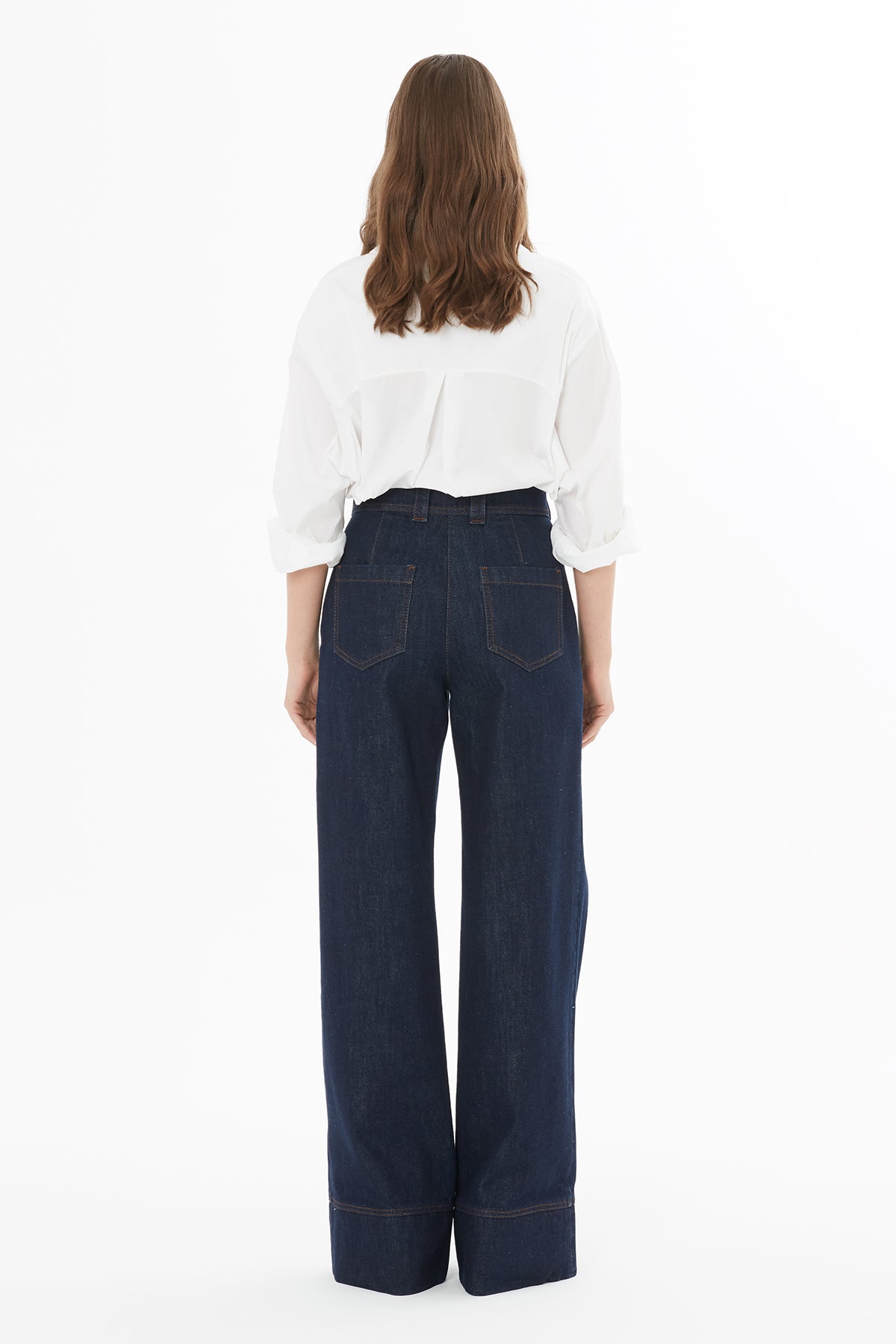 Boru paça Denim Pantolon