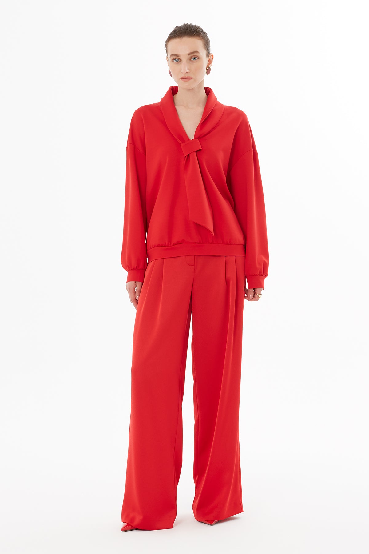 Önden Bağlama Detaylı Bluz