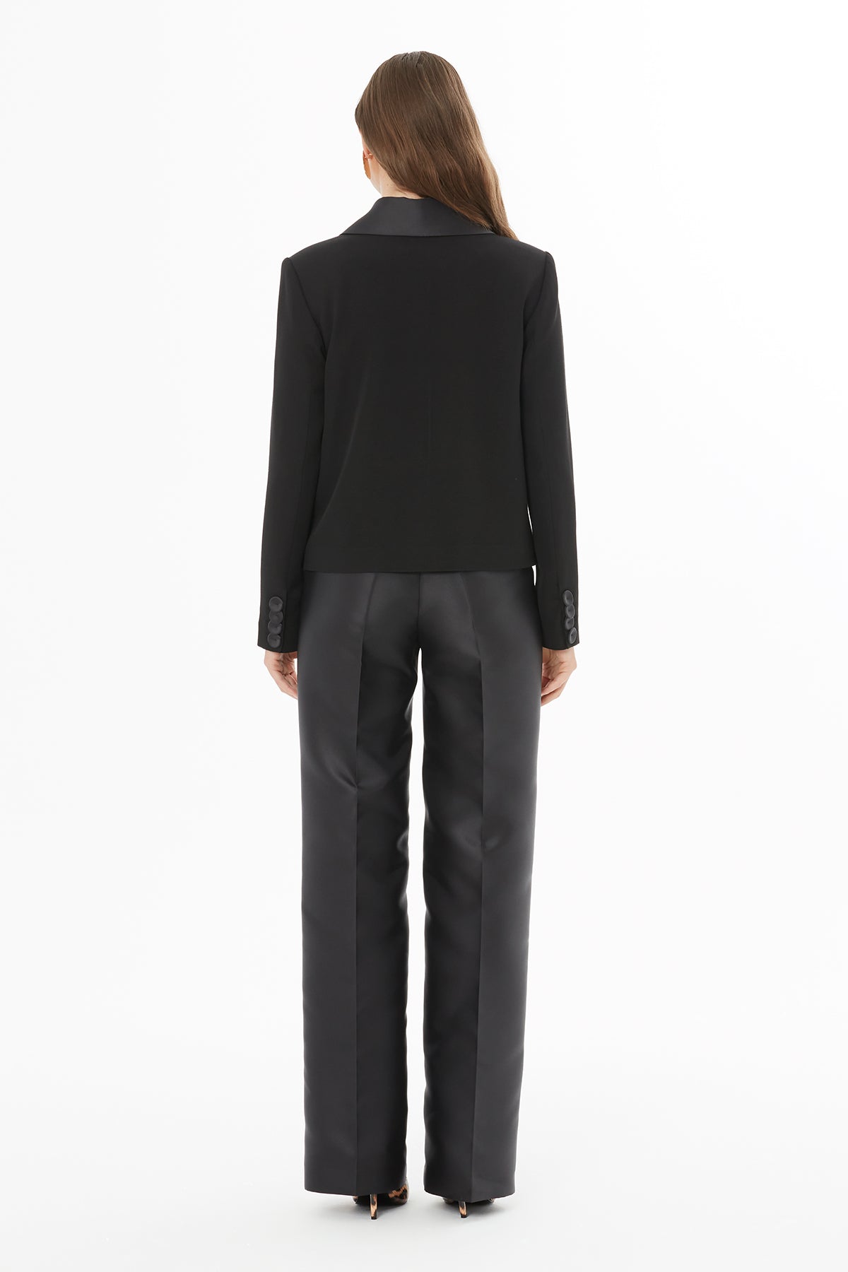 Düğme Detaylı Kruvaze Ceket