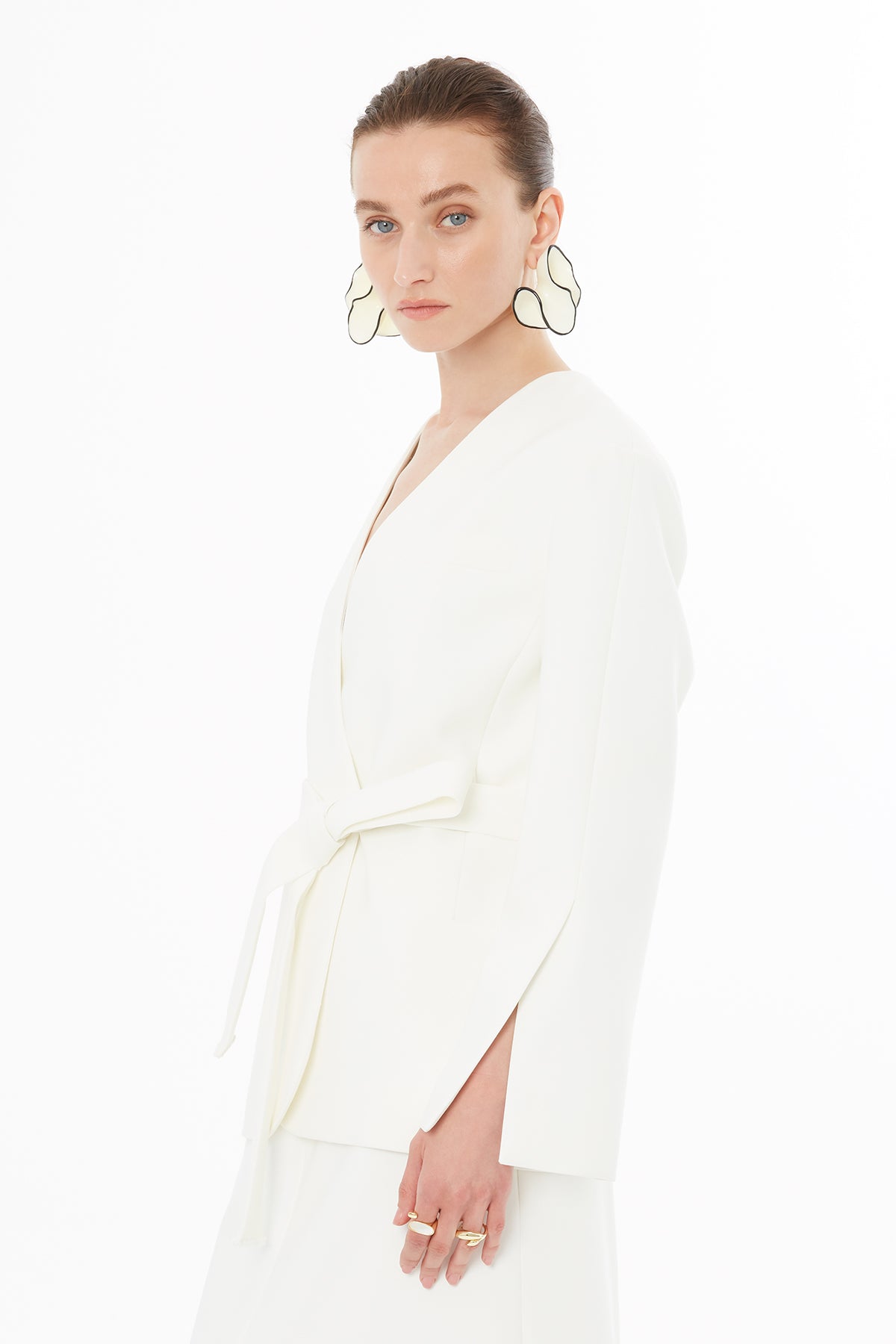 Belden Bağlama Detaylı Ceket