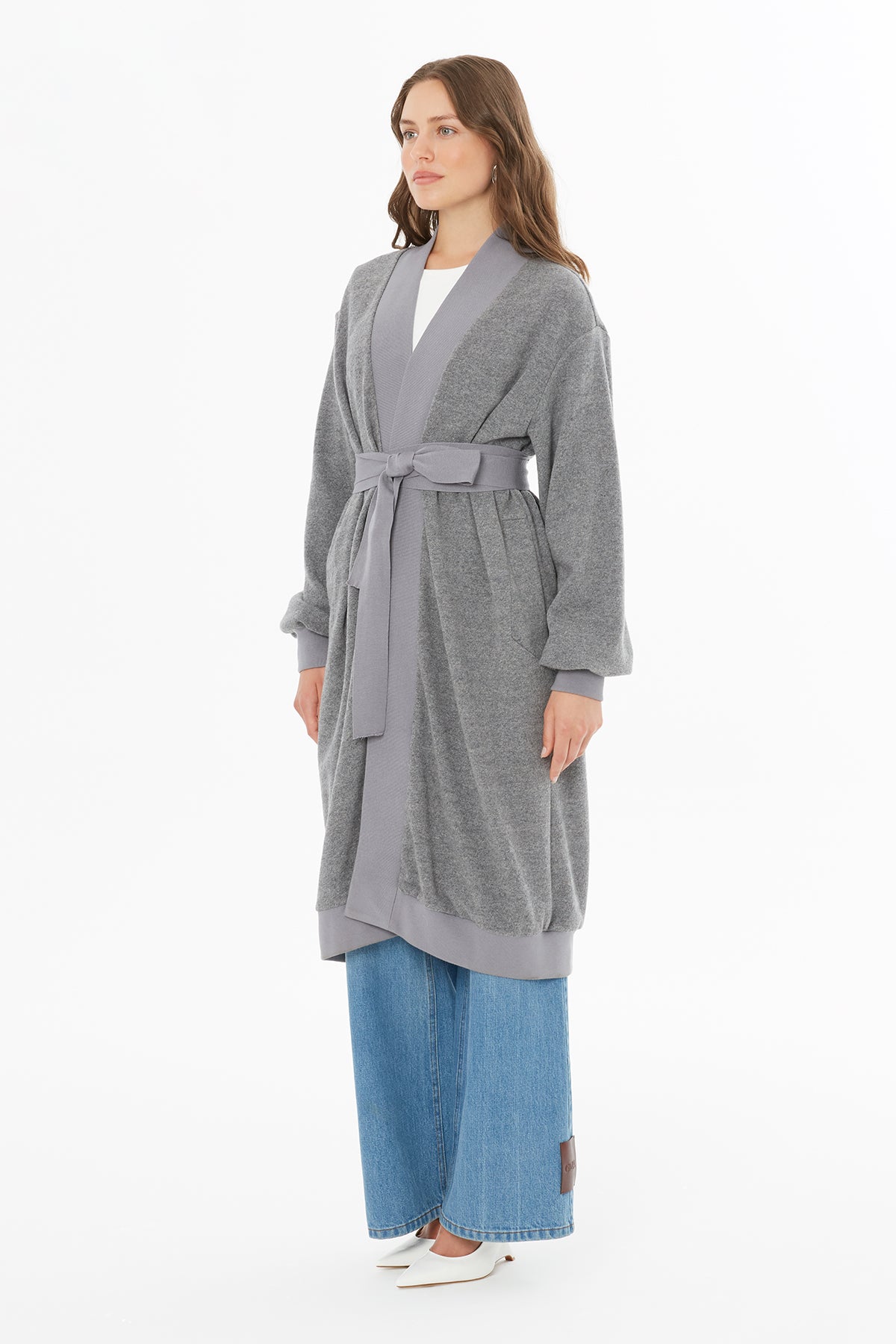 Belden Kuşaklı Hırka