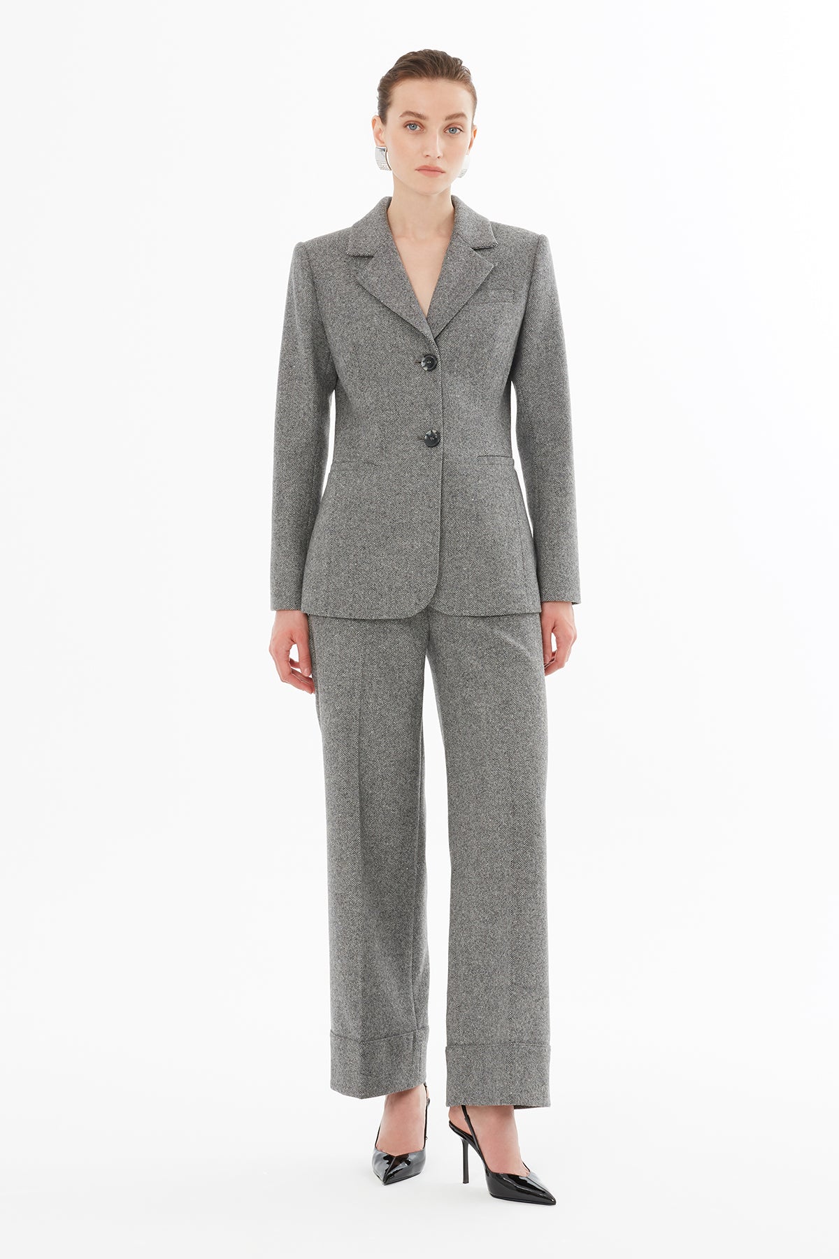 Fleto Cep Detaylı Vatkalı Ceket