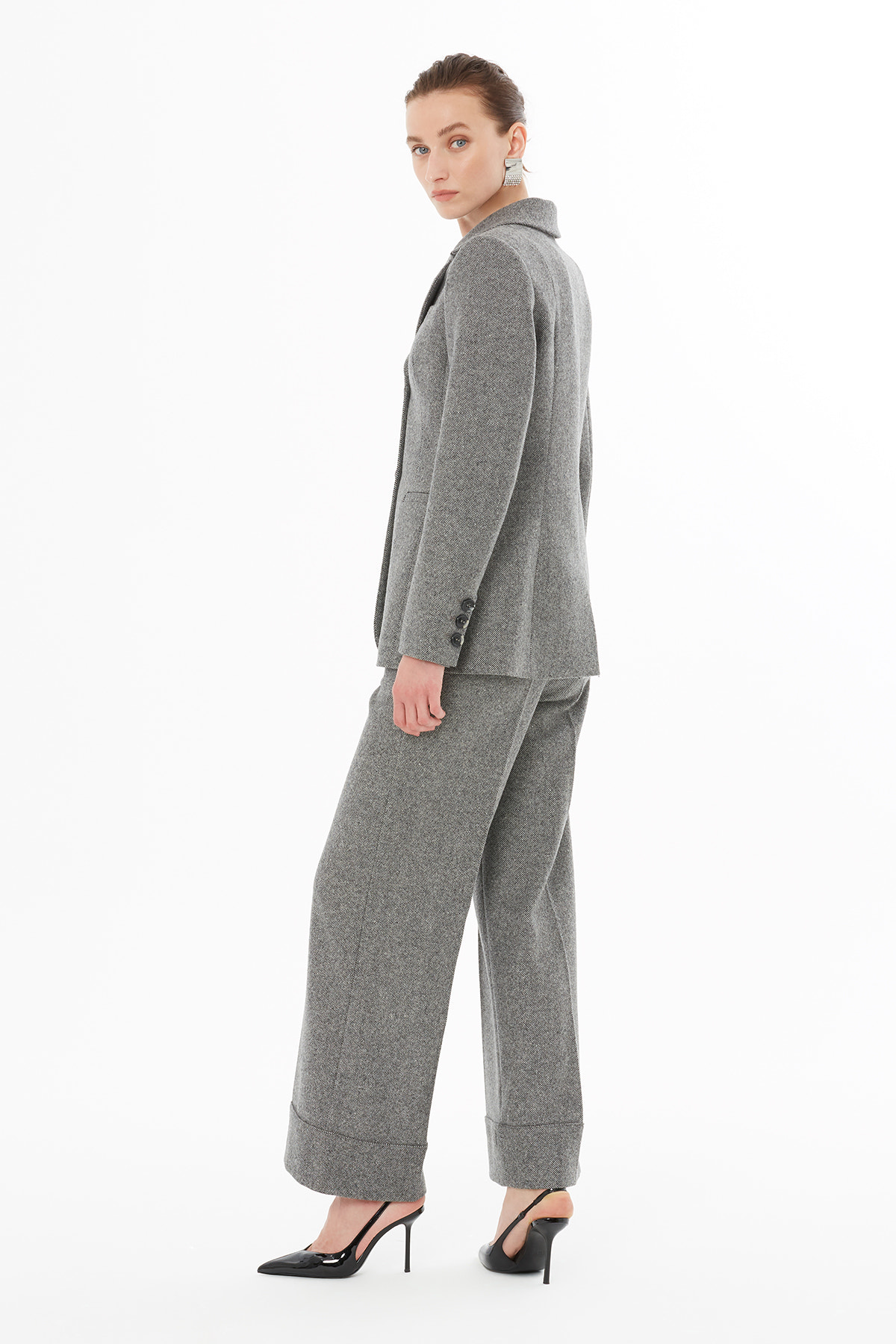 Fleto Cep Detaylı Vatkalı Ceket