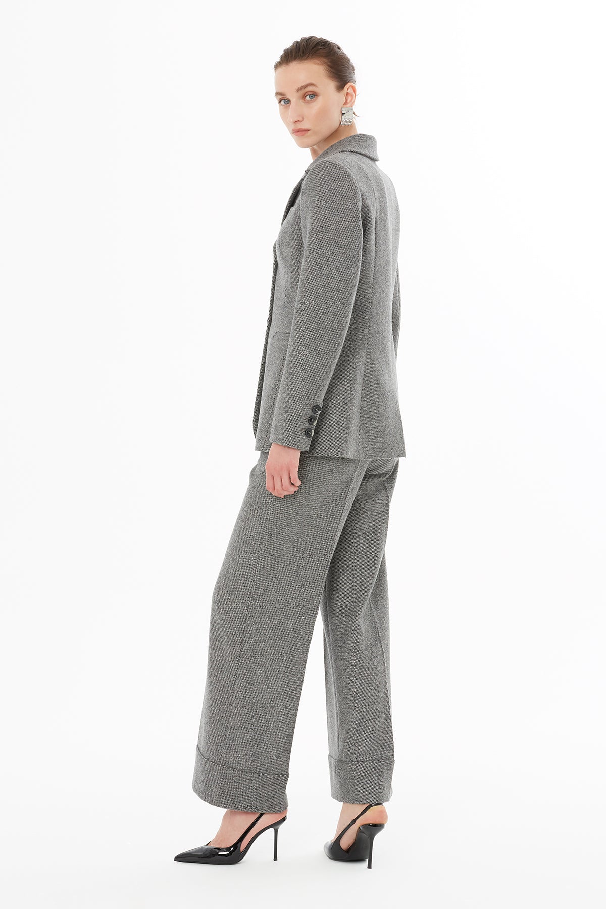 Fleto Cep Detaylı Vatkalı Ceket