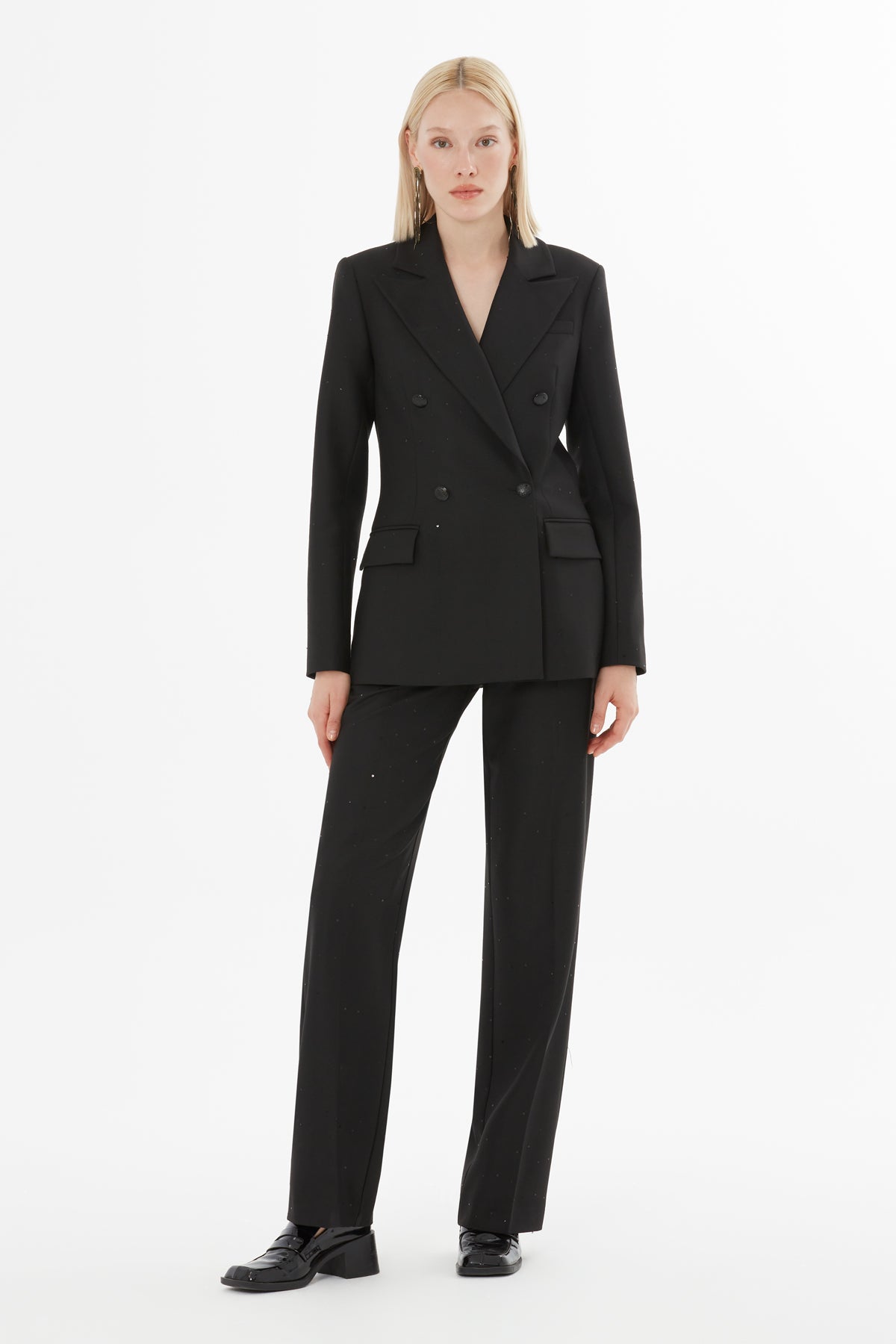 Çizgili Ceket Ve Pantolonlu Takım