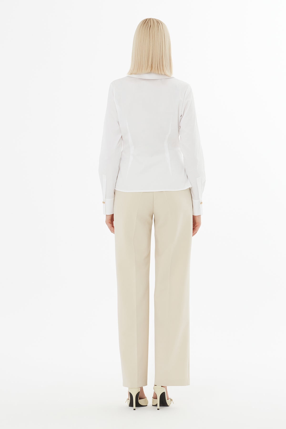 Belden Büzgülü Kruvaze Kapama Gömlek