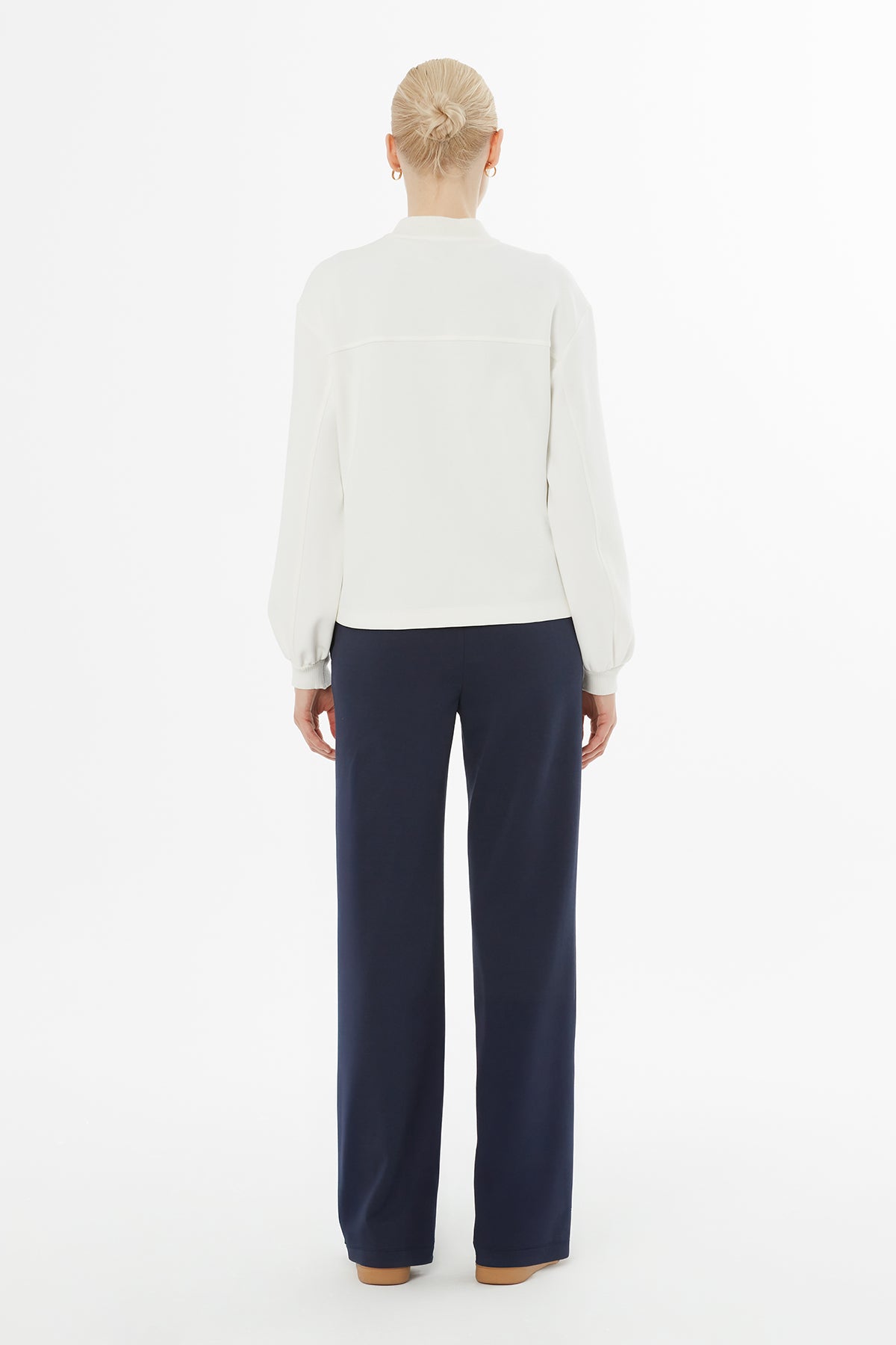 Fermuarlı Triko Yakalı Eşofman Takımı