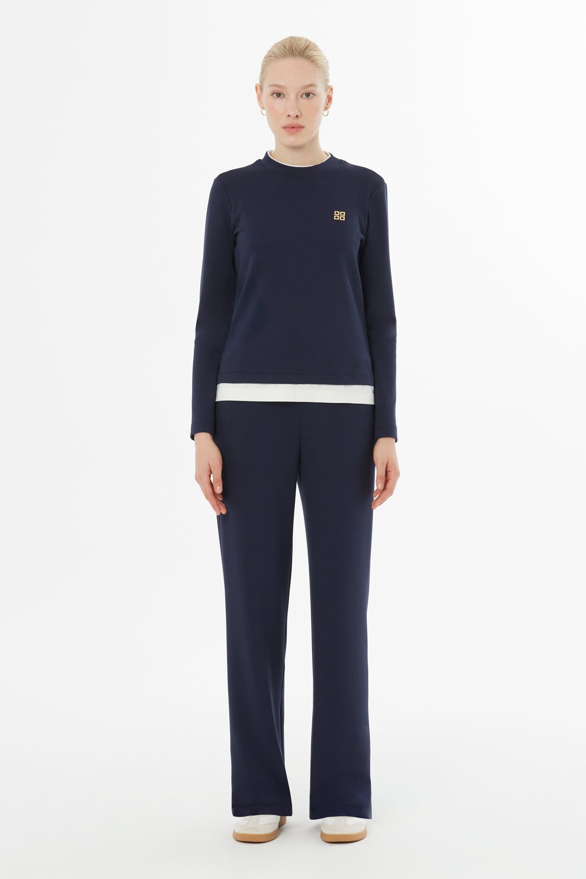 Etek Ucu Garnili Beli Lastikli Eşofman Takımı