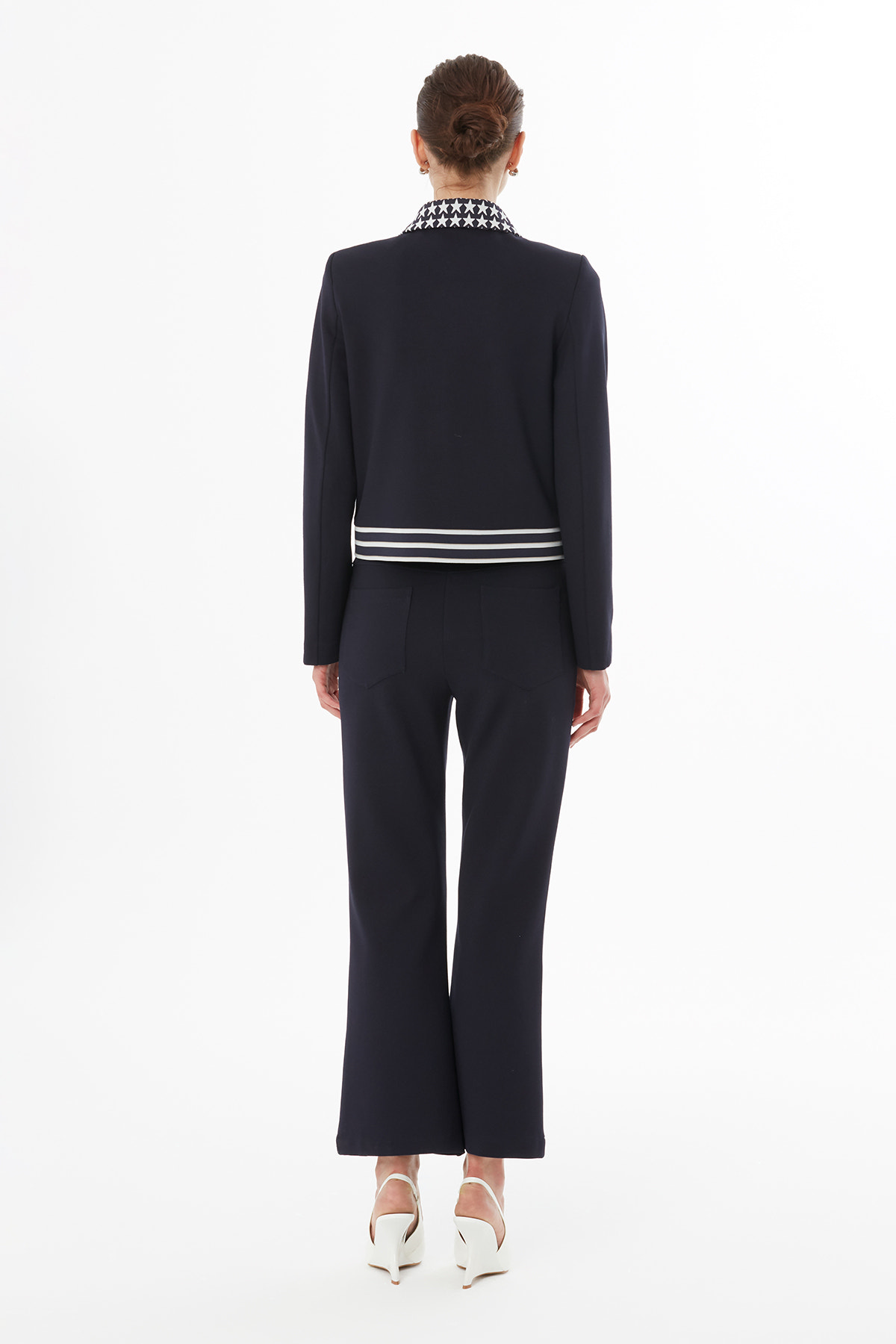 Gömlek Yakalı Fermuar Kapamalı Ceket