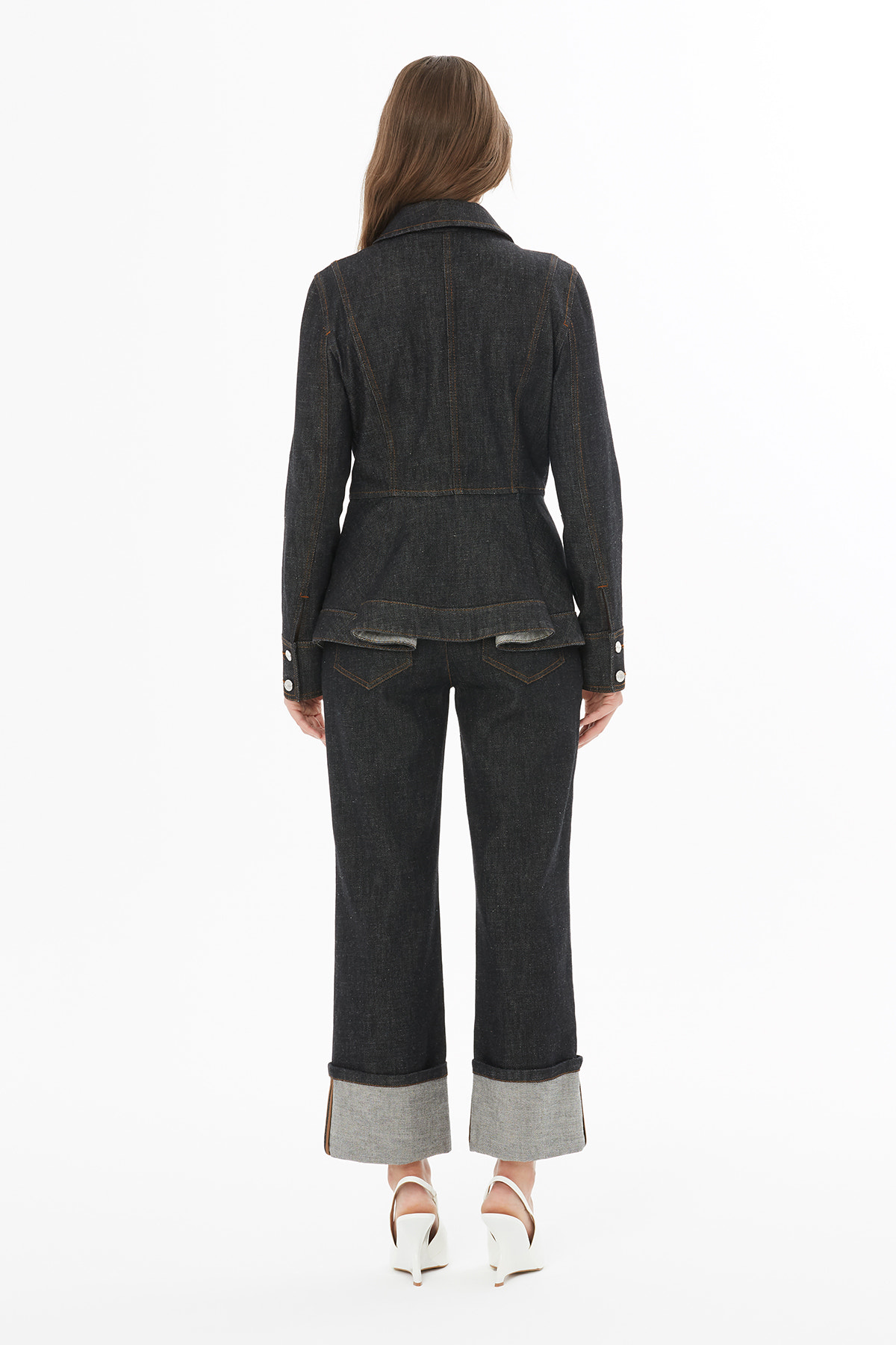 Gömlek Yakalı Düğme Kapamalı Ceket