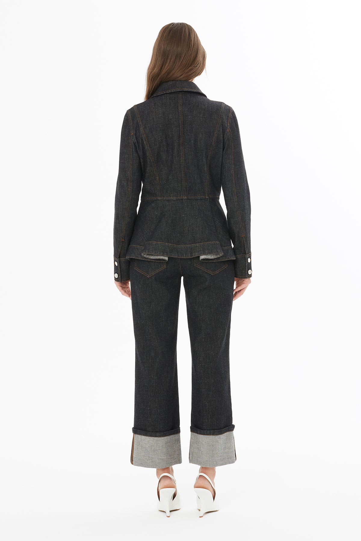 Gömlek Yakalı Düğme Kapamalı Ceket