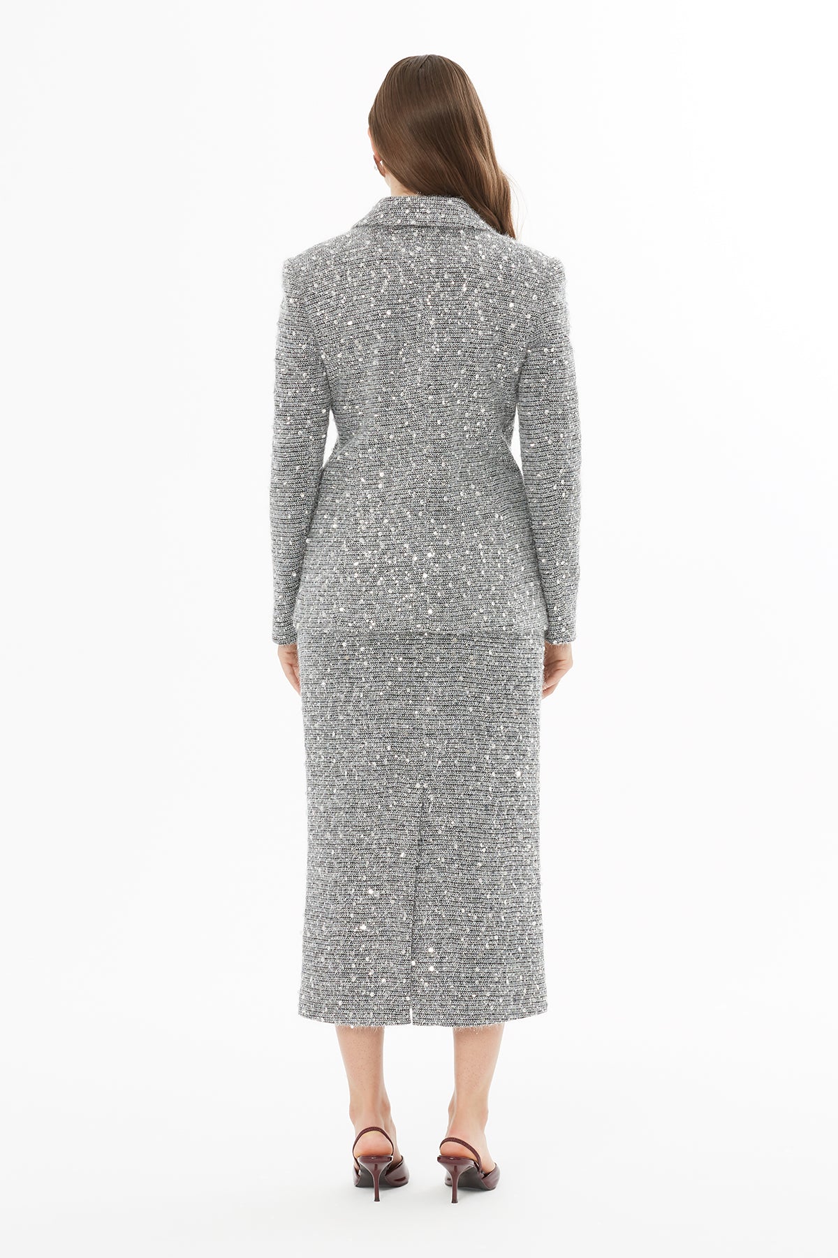 Erkek Yakalı Önden Düğmeli Cepli Ceket