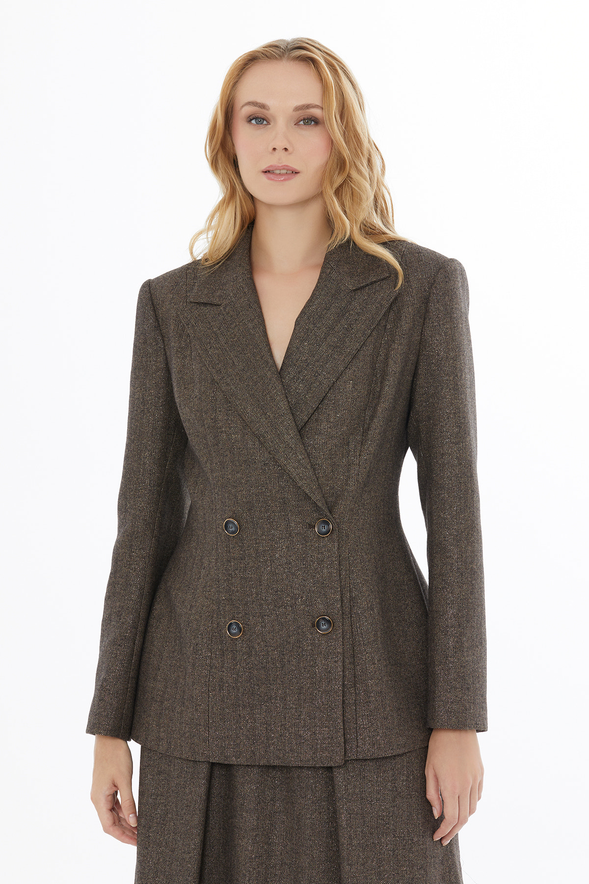 Erkek Yaka Düğme Kapamalı Ceket