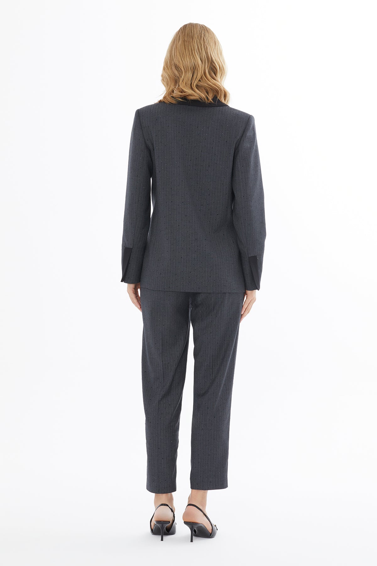 Erkek Yaka Cepli Kruvaze Kapamalı Ceket