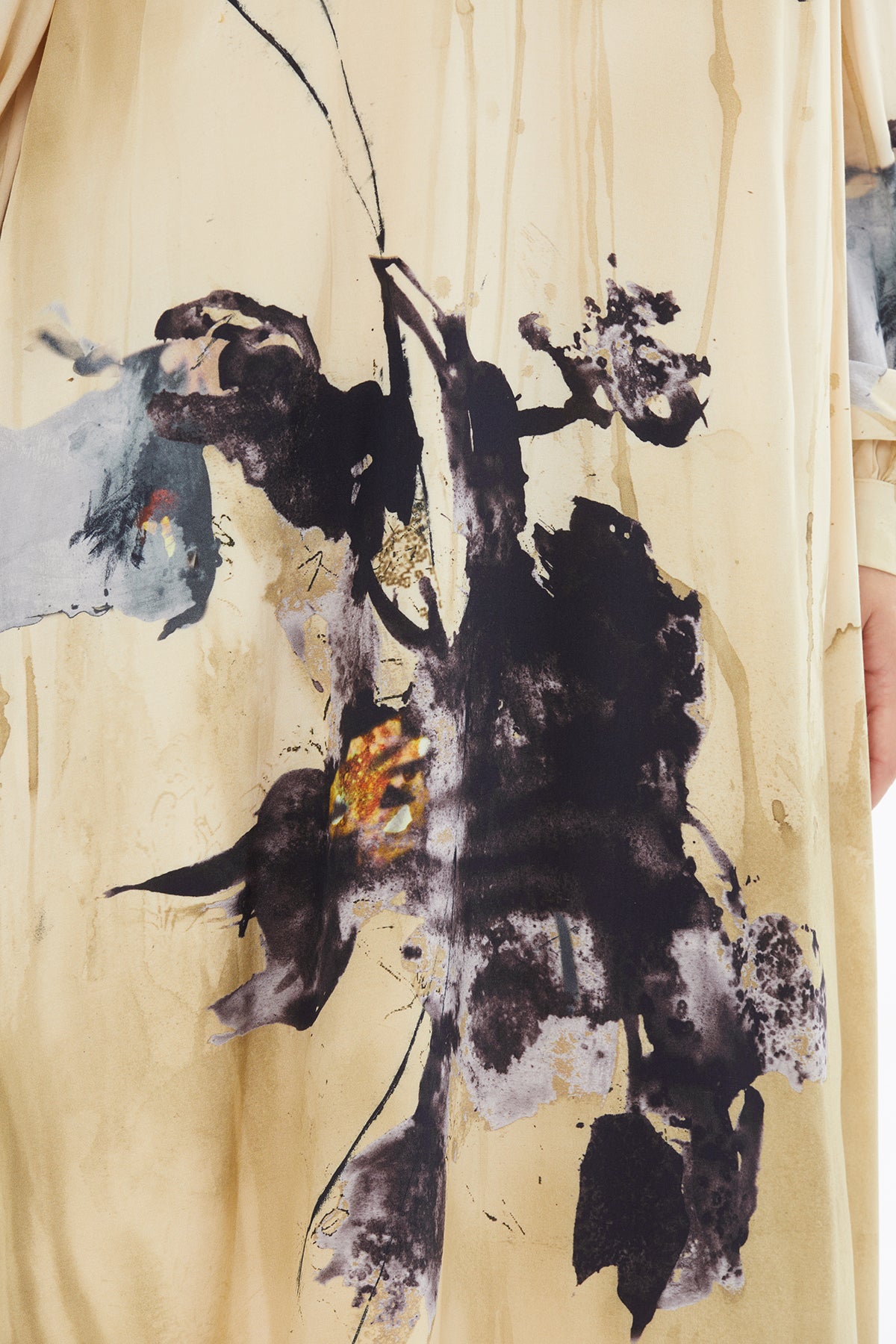 Yuvarlak Yaka Fermuar Kapamalı Uzun Kol Uzun Elbise