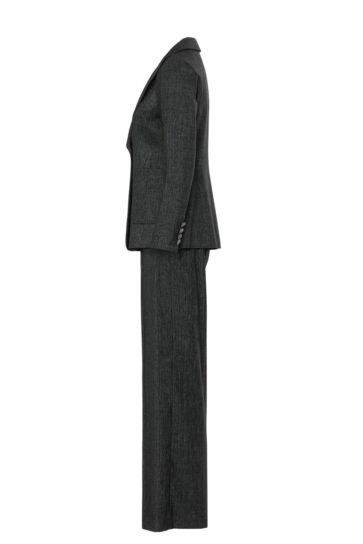 Blazer Ceketli Ve Palazzo Pantolonlu Takım