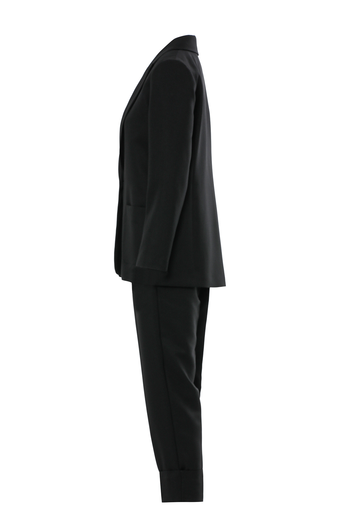 Eteği Pliseli Ceketi Kemerli Takım