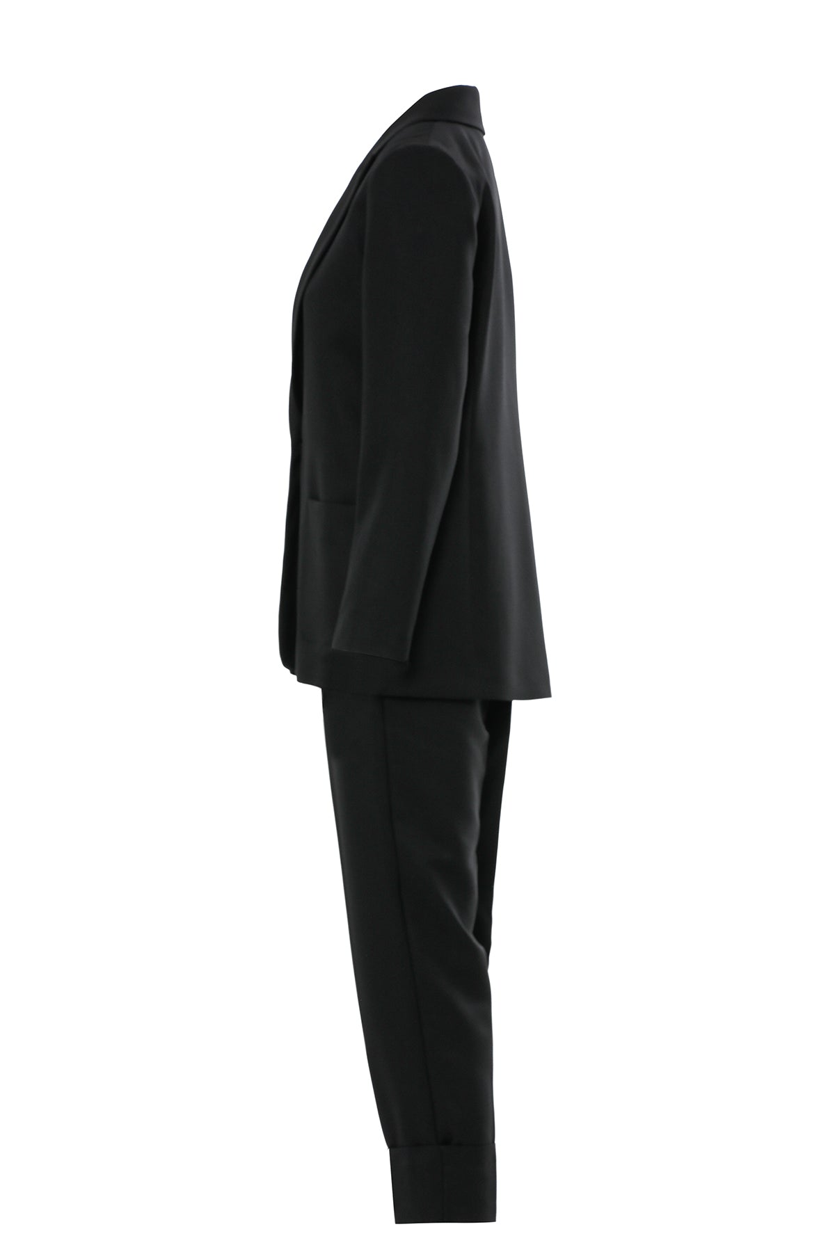 Eteği Pliseli Ceketi Kemerli Takım