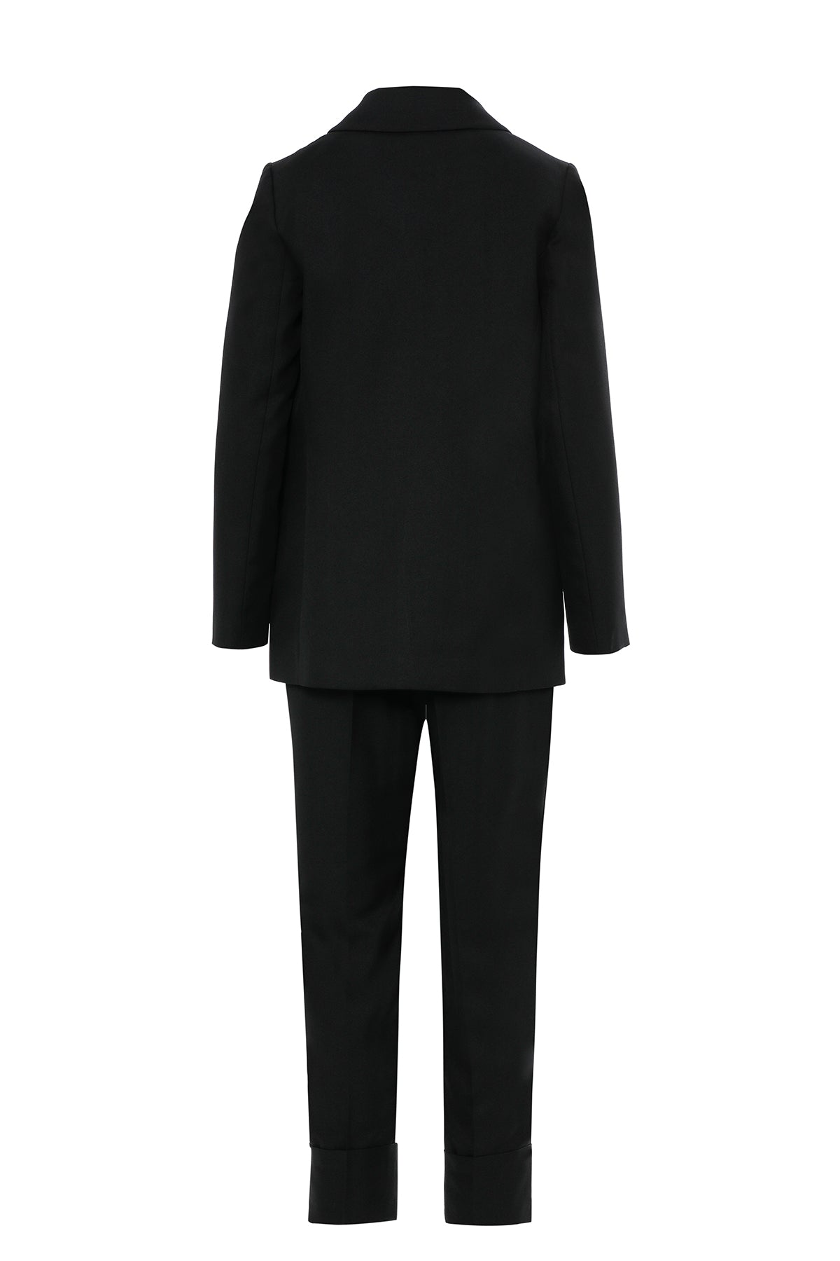 Eteği Pliseli Ceketi Kemerli Takım