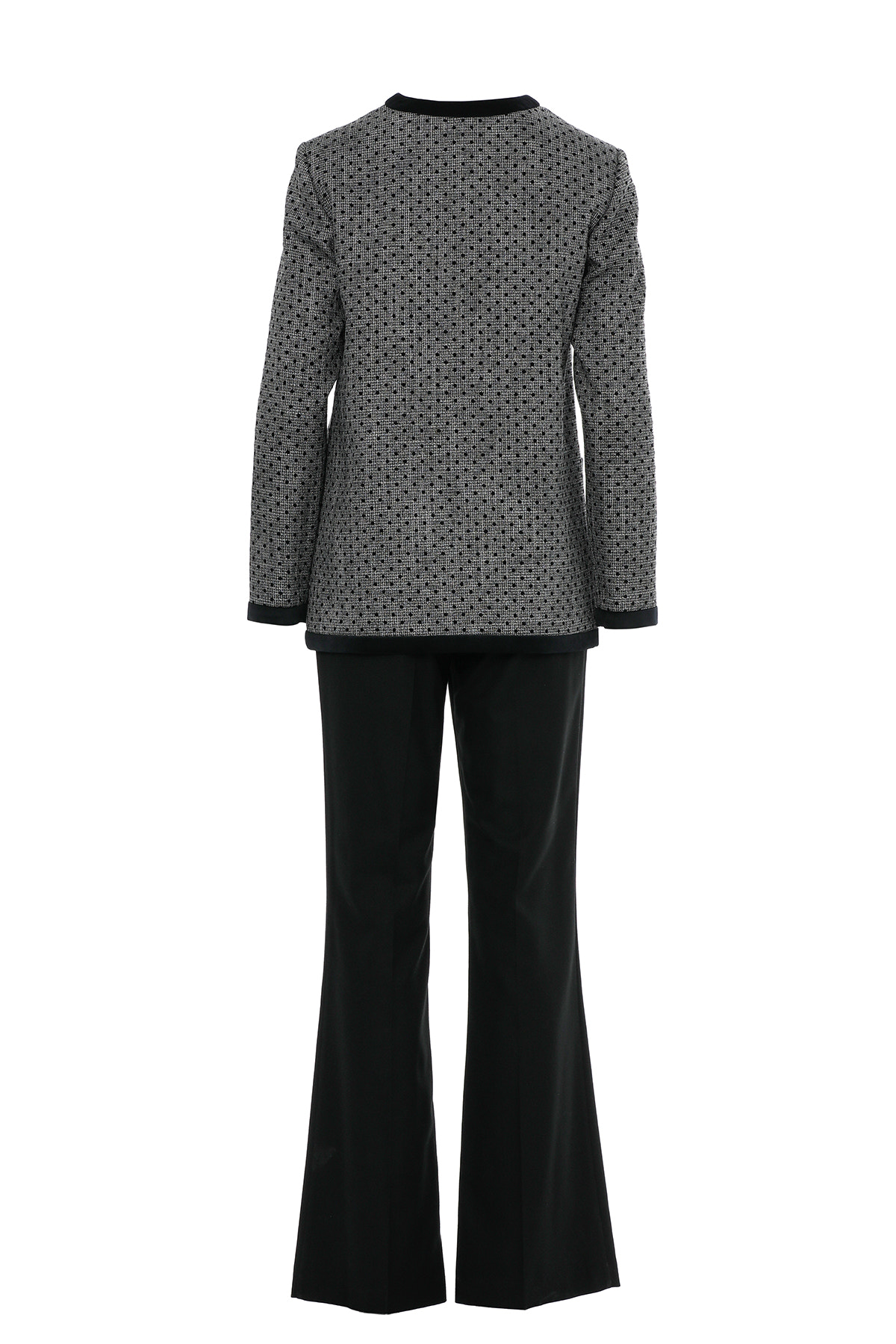 Bant Detalı Ceket Ve Pantolonlu Takım