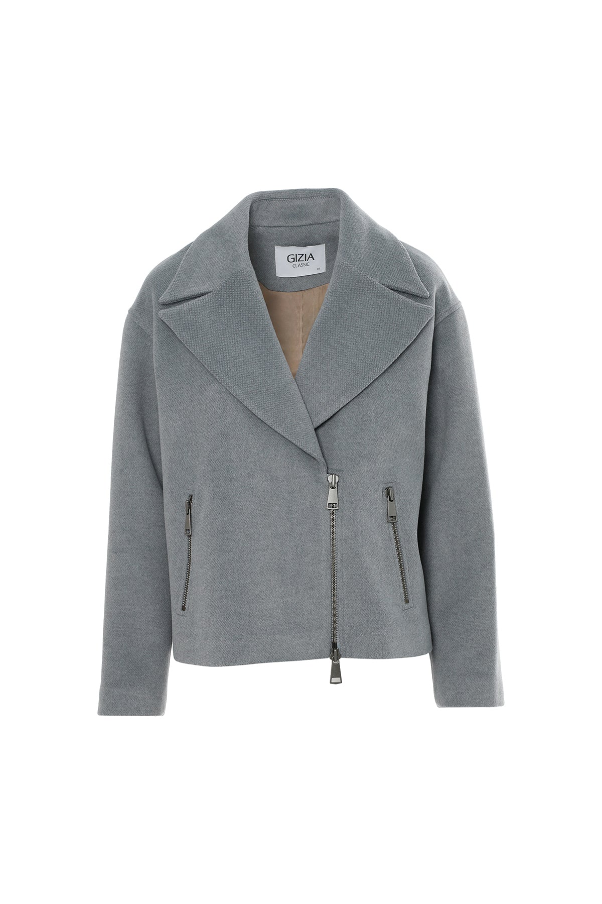 Önü Fermuarlı Oversıze Kaban