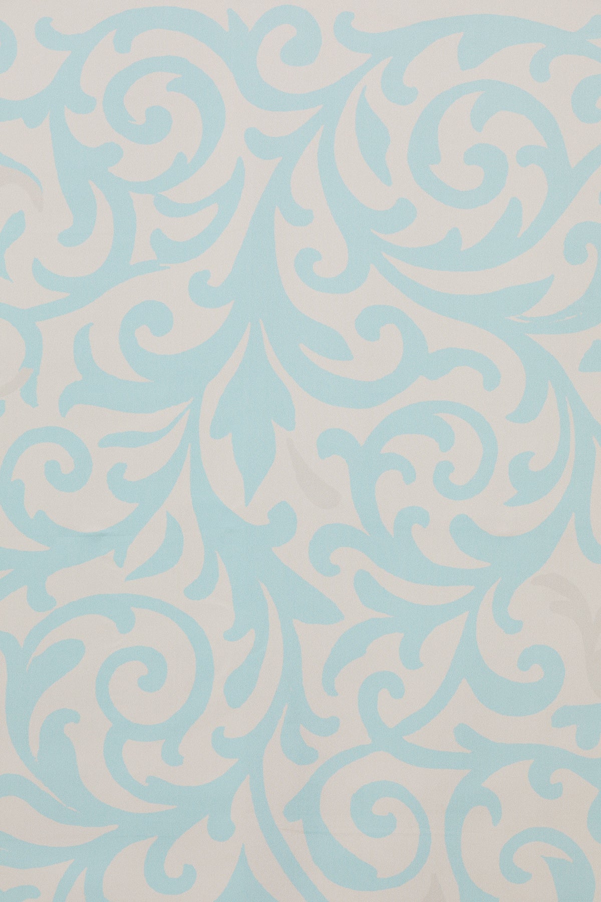 Mavi Kıvrımlı Dallardan Oluşan Eşarp