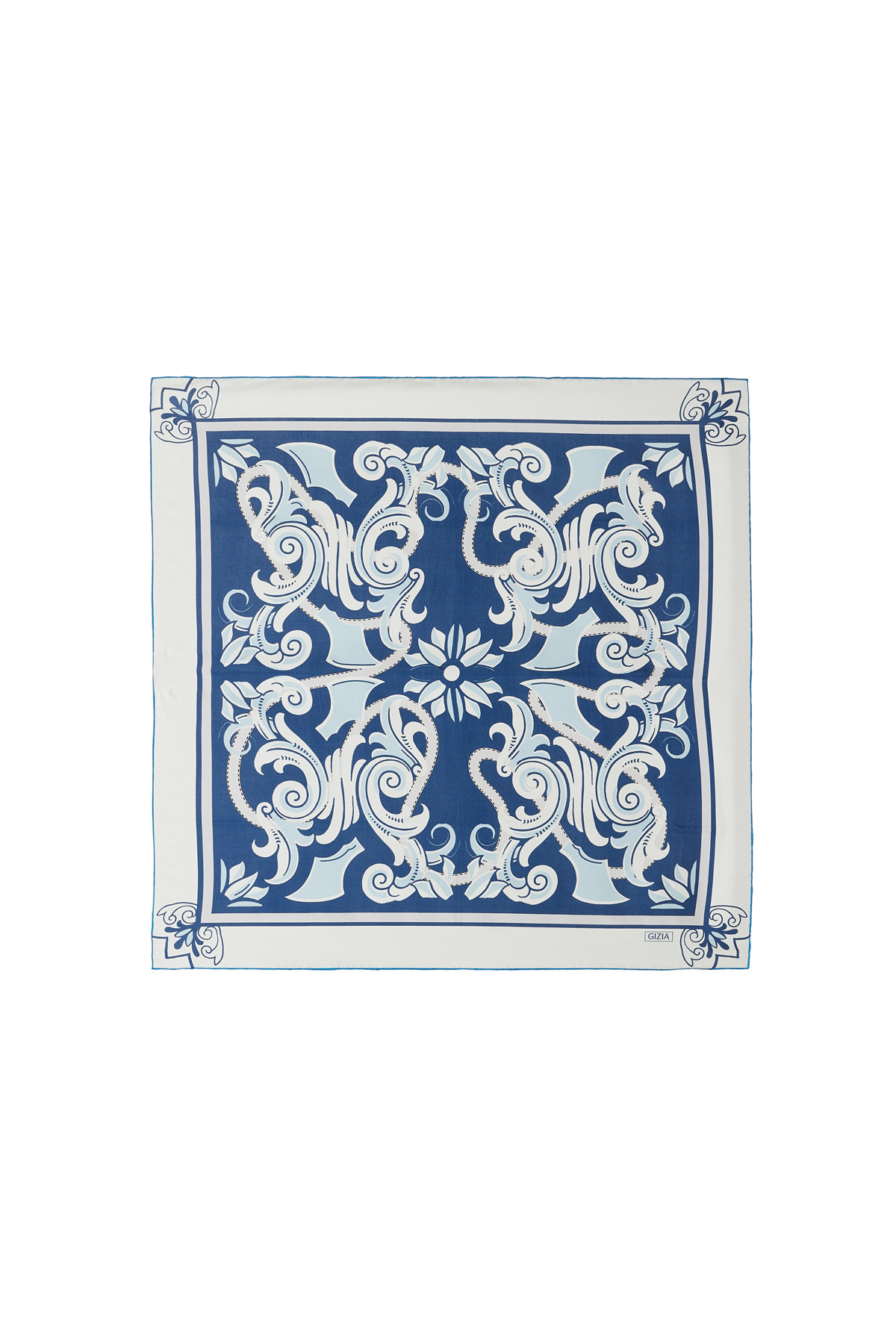 Çiçek Desenli Motiflenmiş Desenli Eşarp