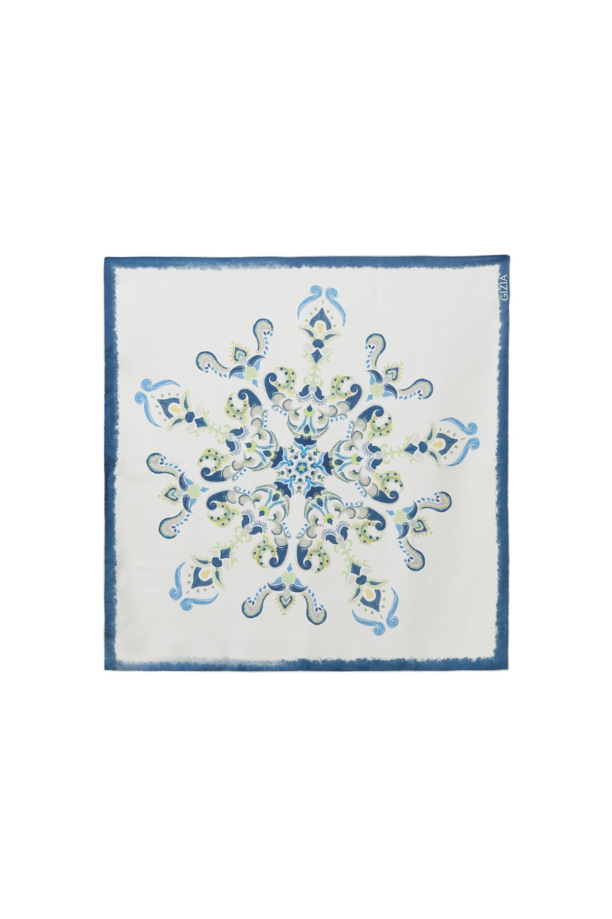 Simetrik Motiflenmiş Desenli Eşarp