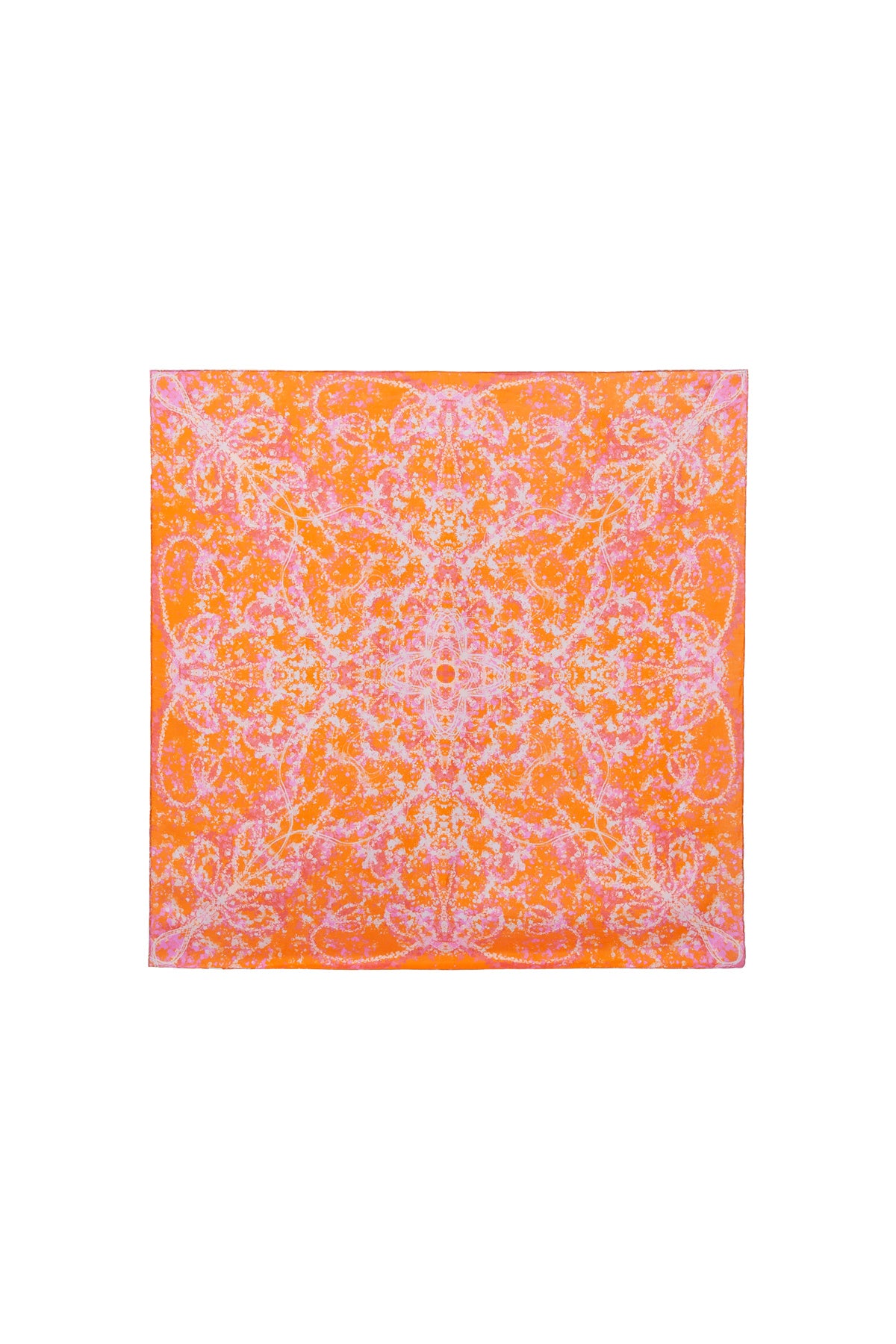 Simetrik Sprey Efektli Soyut Eşarp