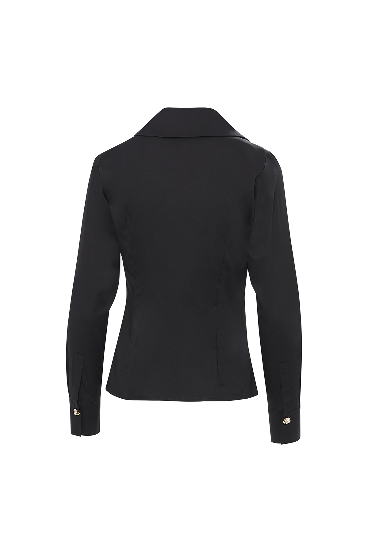 Belden Büzgülü Kruvaze Kapama Gömlek