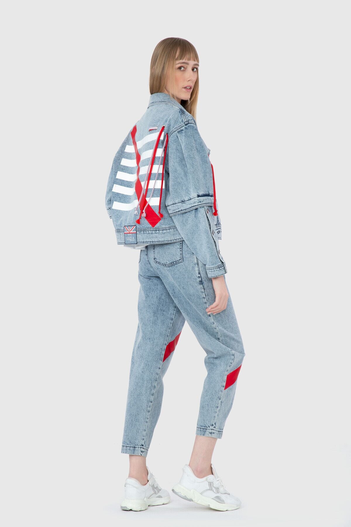 Baskı Detaylı Ceket