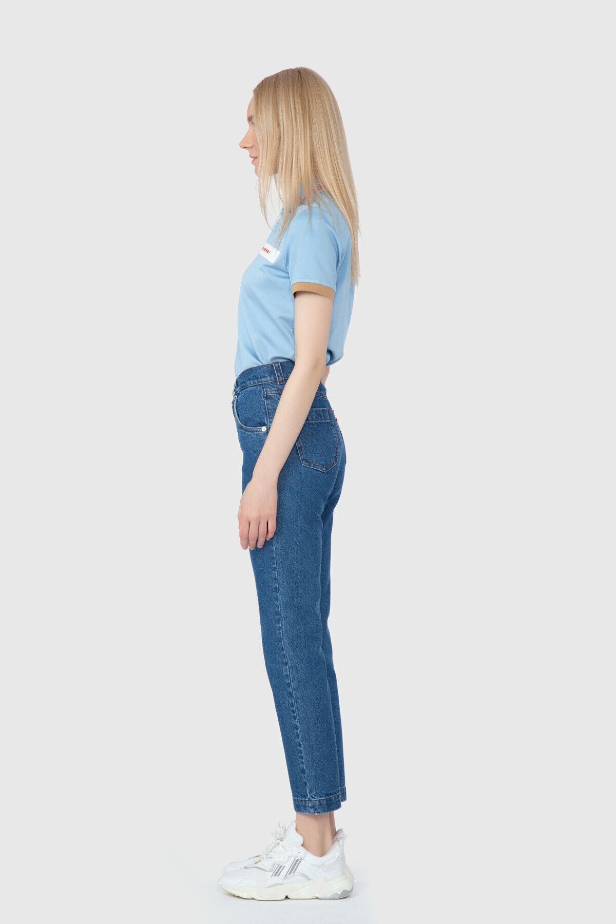 Nakış Ve İşleme Detaylı Dar Paça Pantolon