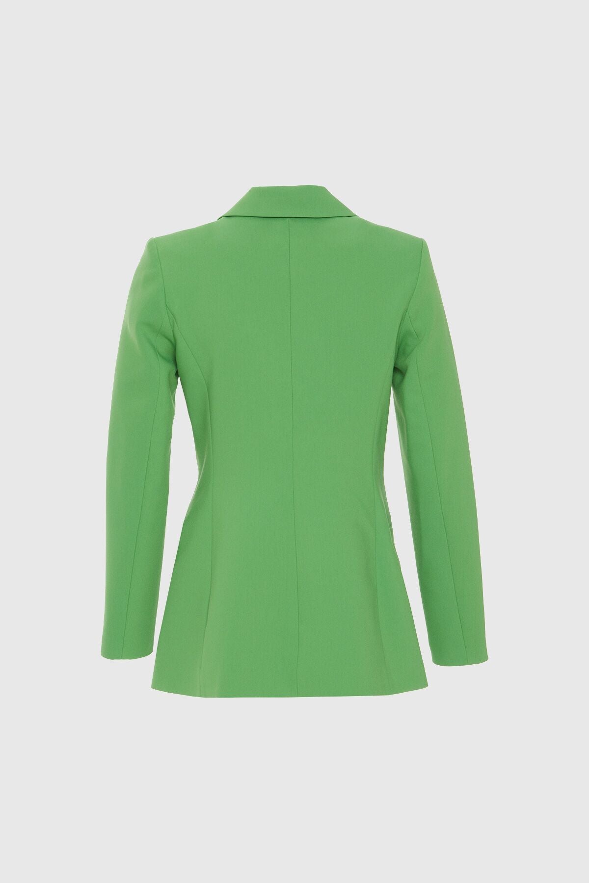 Kruvaze Kapamalı Düğmeli Blazer Fit Ceket