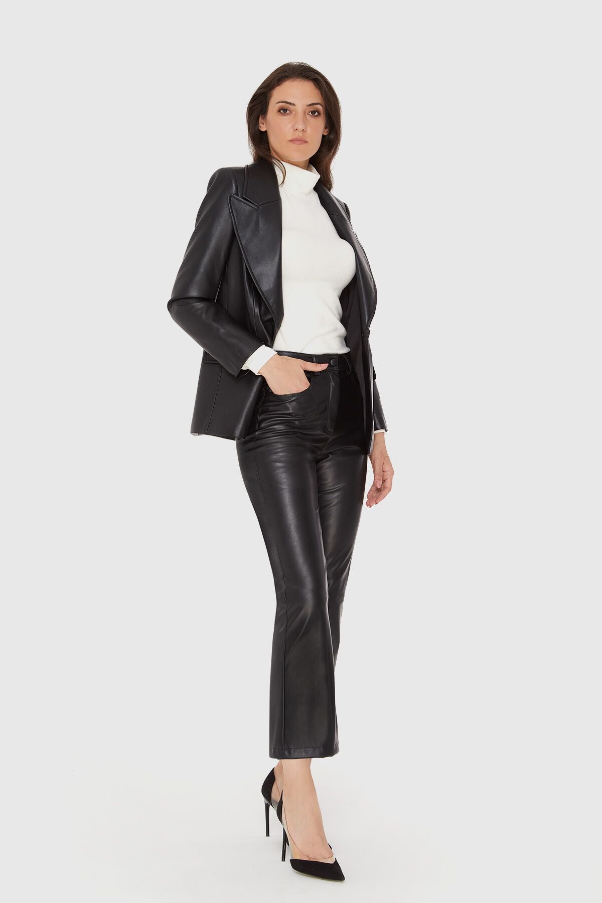 Deri Blazer Ceket