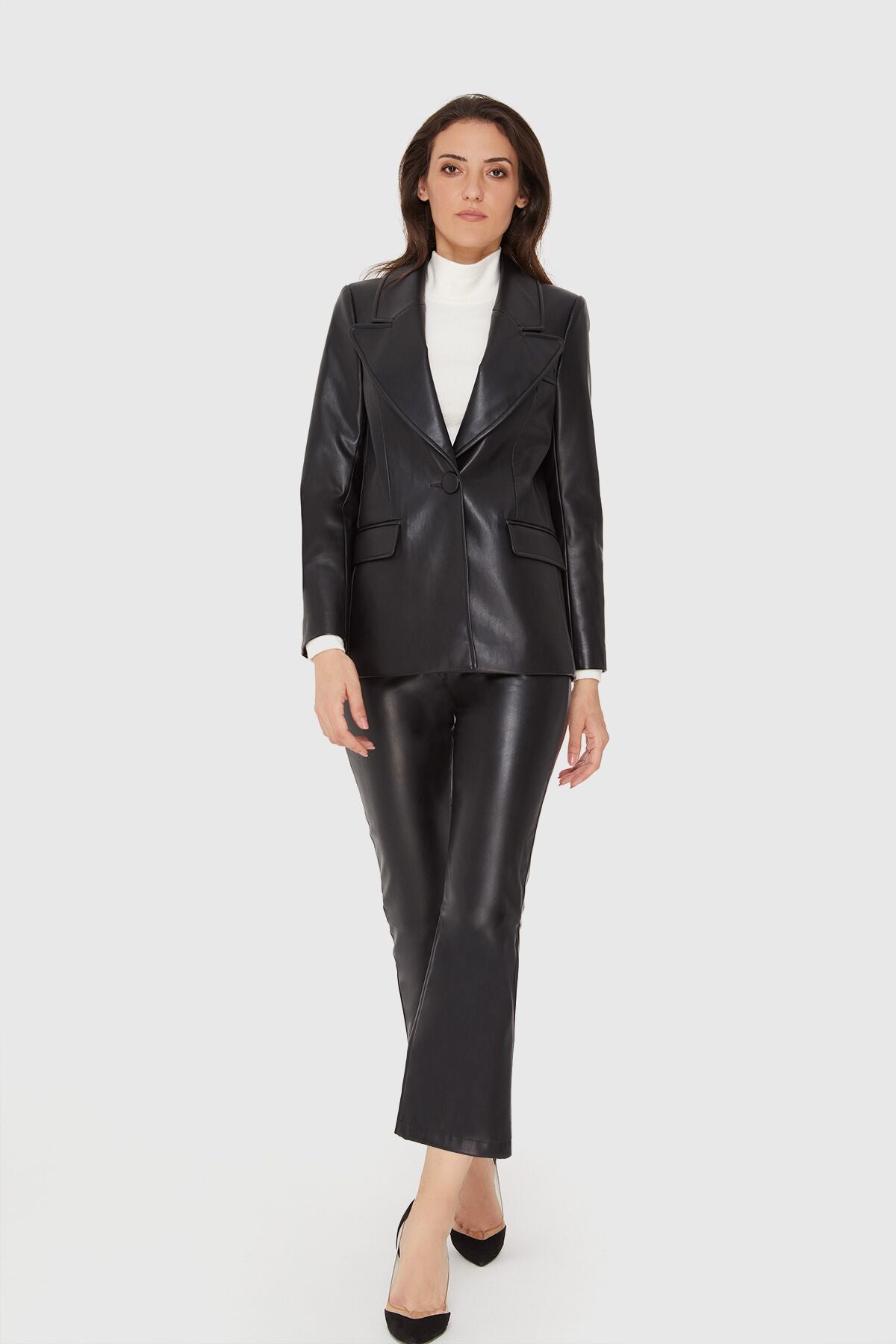 Deri Blazer Ceket