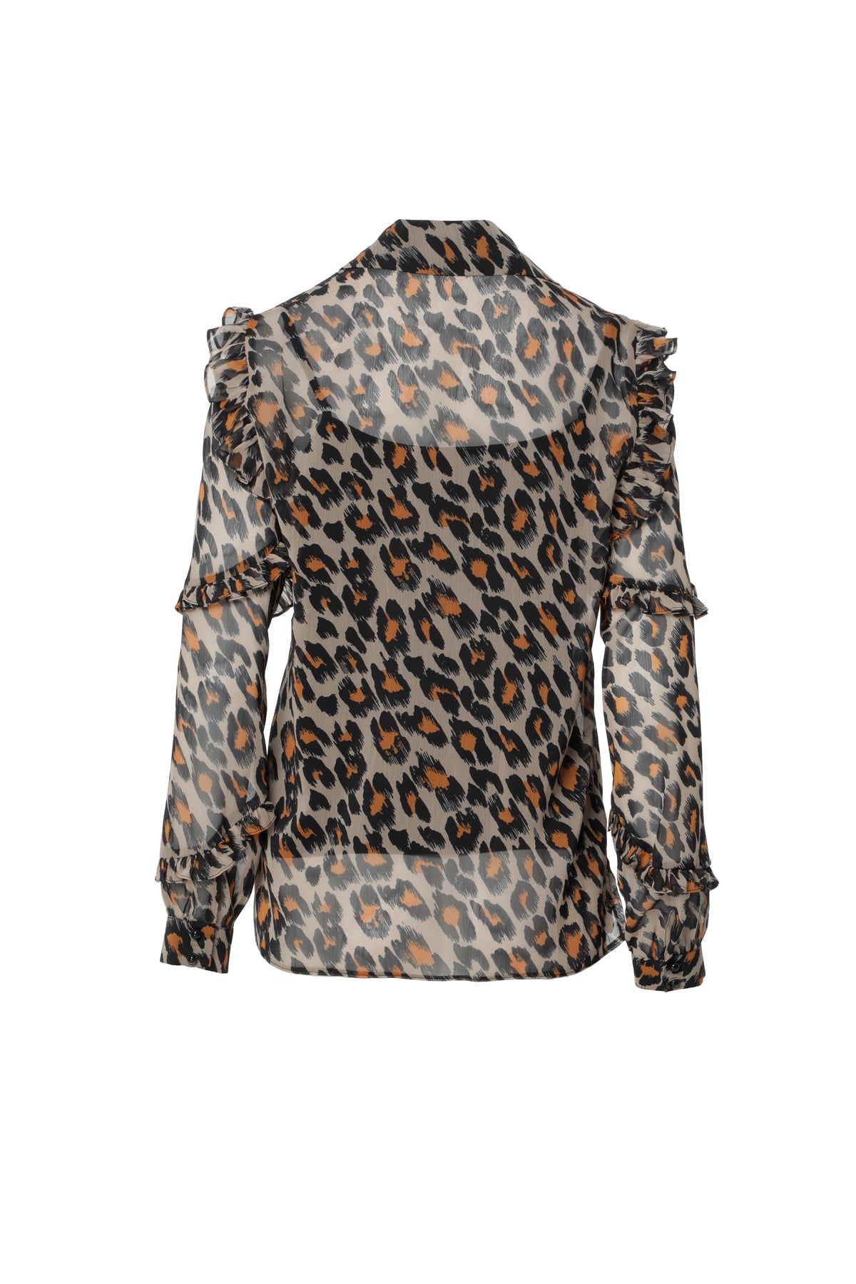 Fırfırlı Şifon Bluz