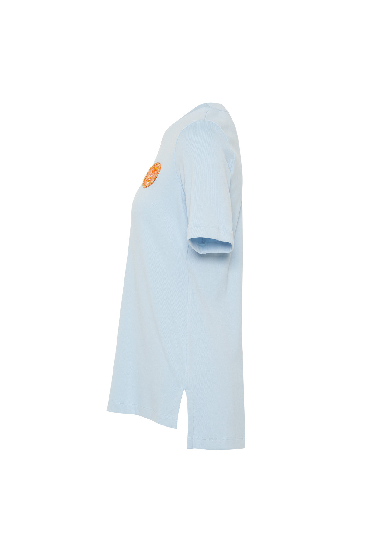 Aplike Nakış Detaylı Basic T-shirt