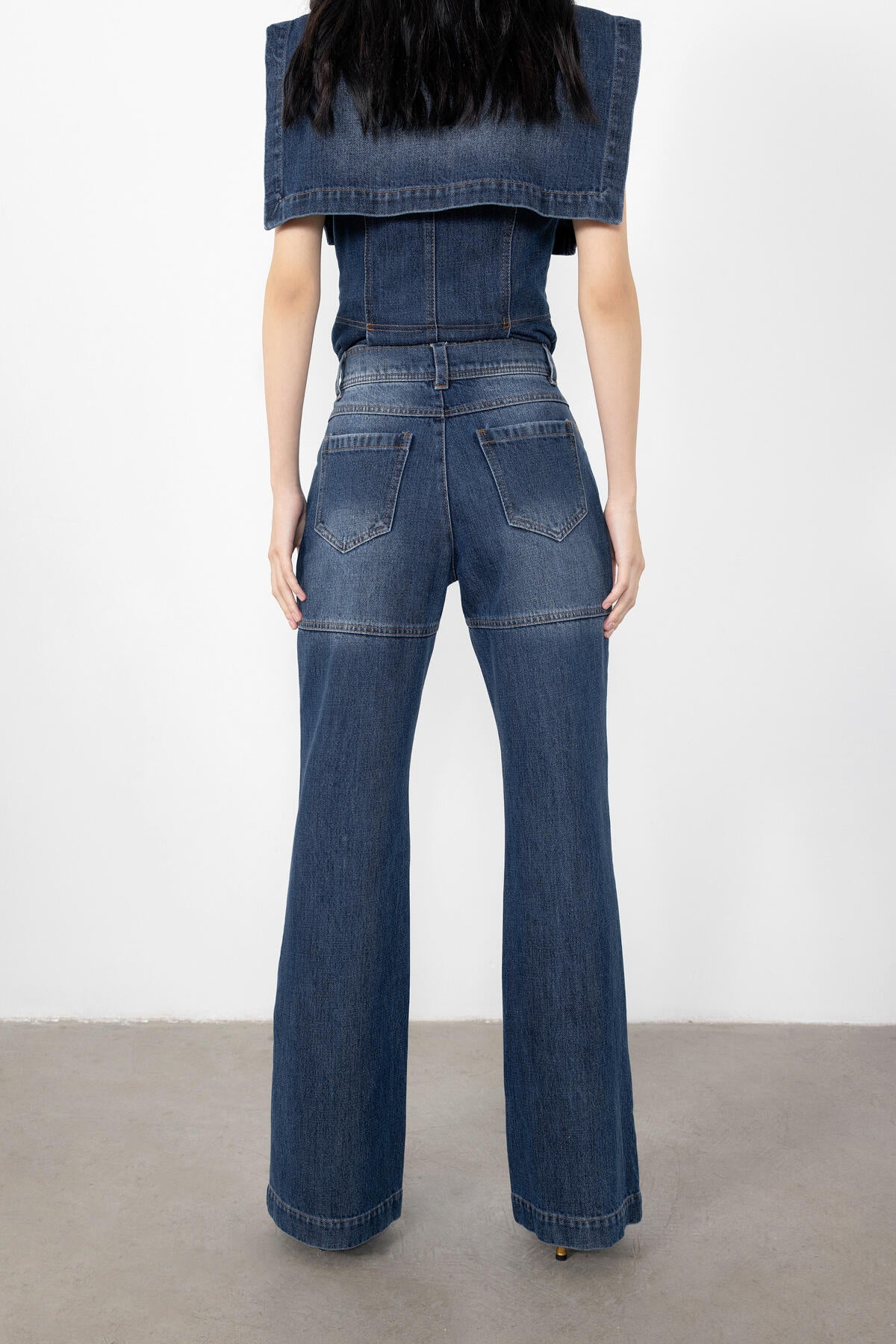 İşleme Detaylı Jean Pantolon