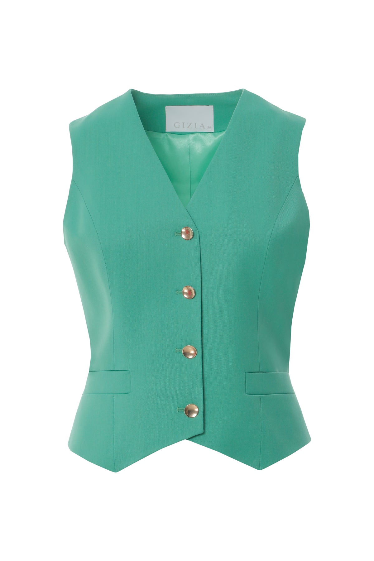 Düğme Ve Toka Detaylı Yelek