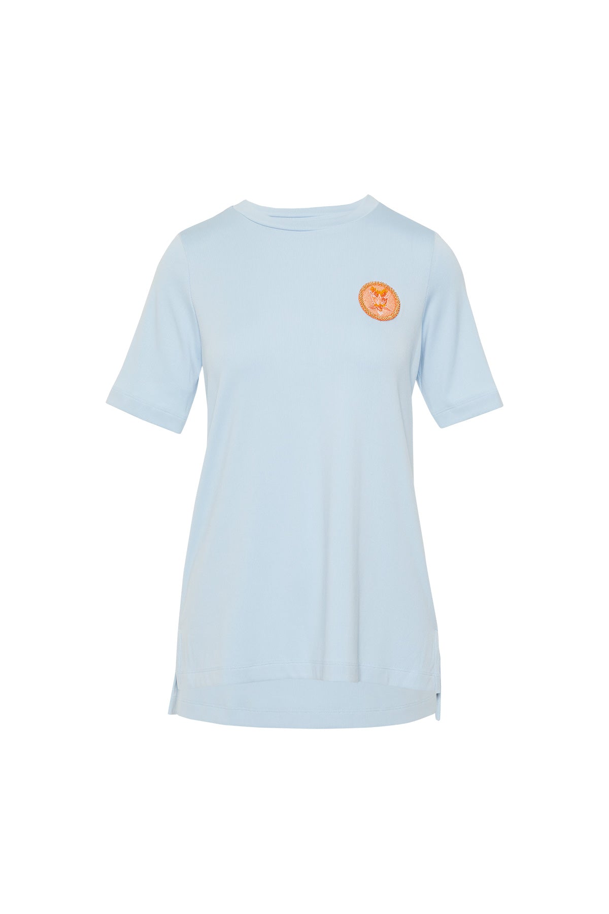 Aplike Nakış Detaylı Basic T-shirt