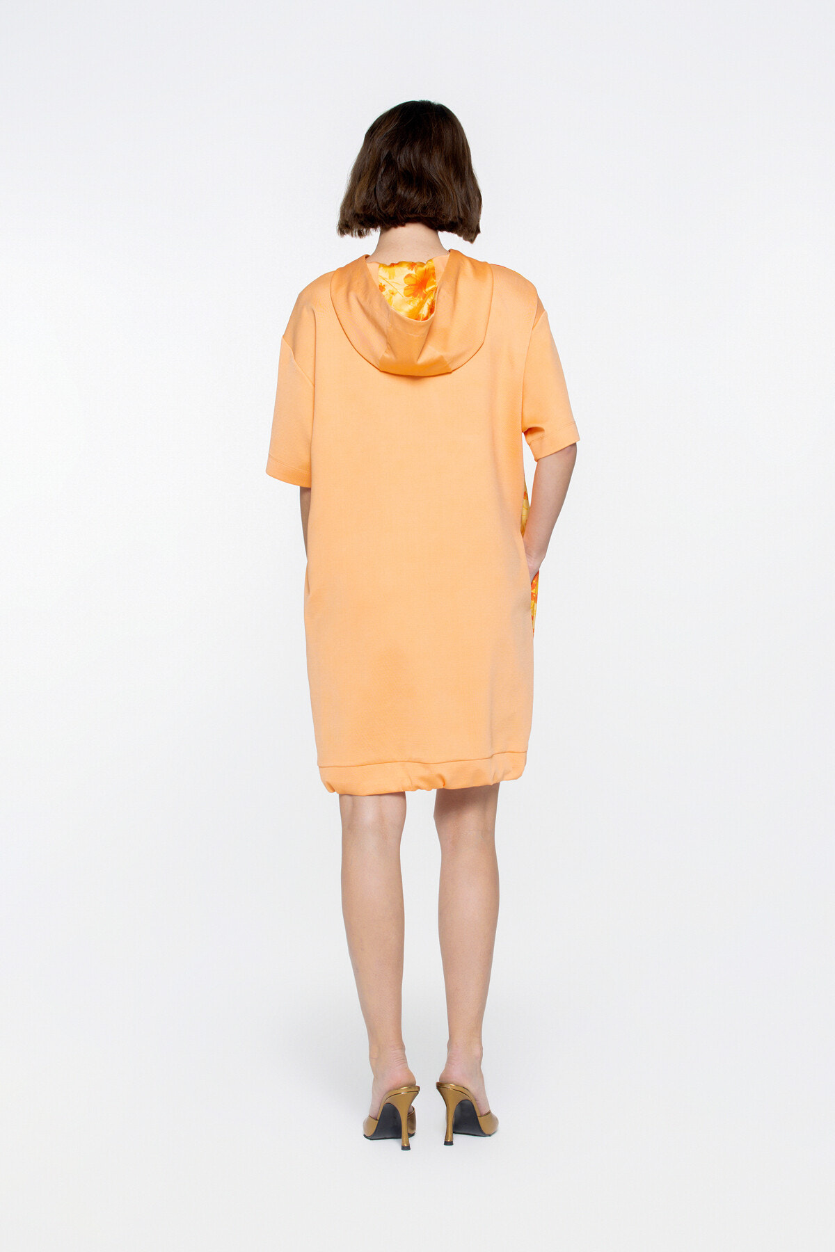 Kelebek Baskılı Mini Spor Elbise