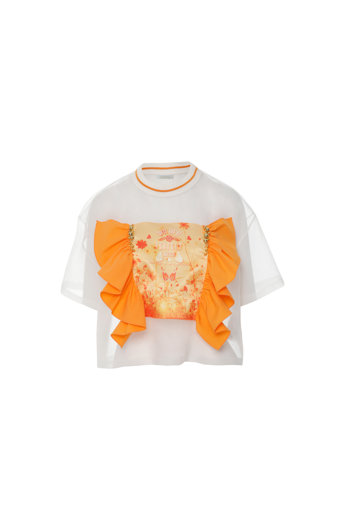 Triko Yaka Transparan Bluz