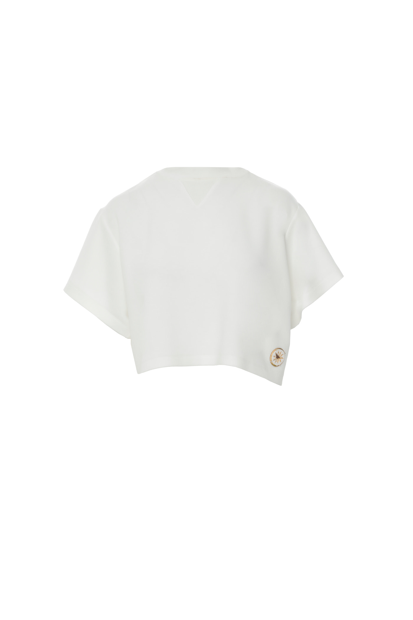 Sim İpli Dik Yaka T-shirt